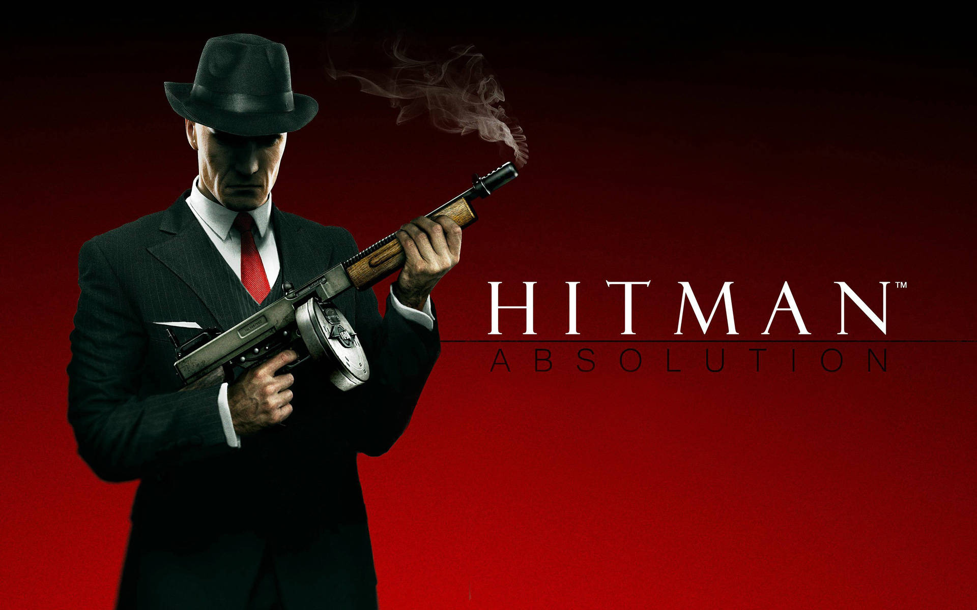 Hitman Absolution, black suit, fedora, Full HD Desktop Wallpaper