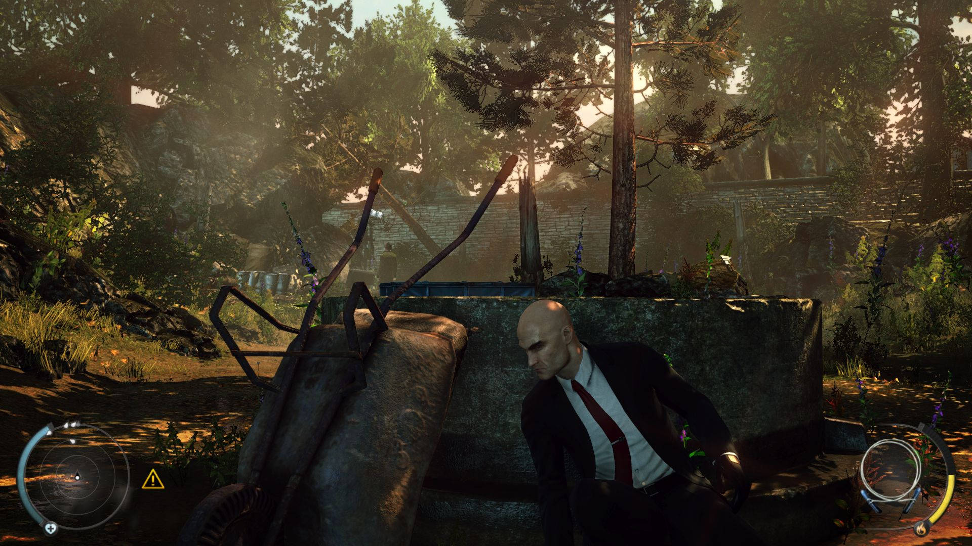 Hitman Absolution HD, bald man, black suit, Full HD Desktop Wallpaper