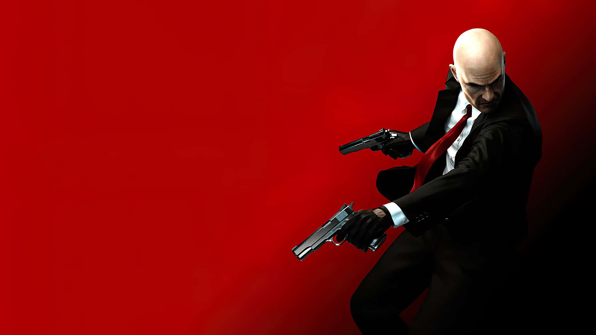 Hitman, bald man, black suit, Full HD Desktop Wallpaper