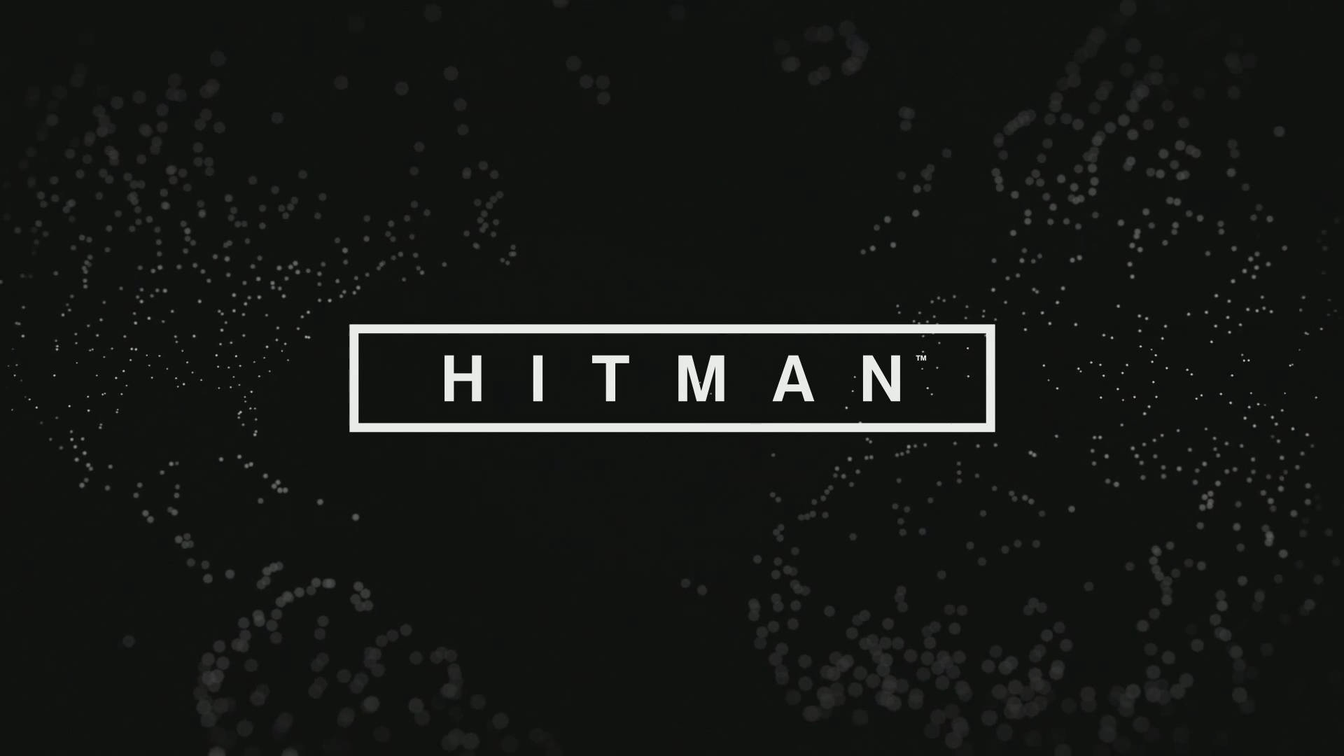 Hitman, HD, white letters, Full HD Desktop Wallpaper