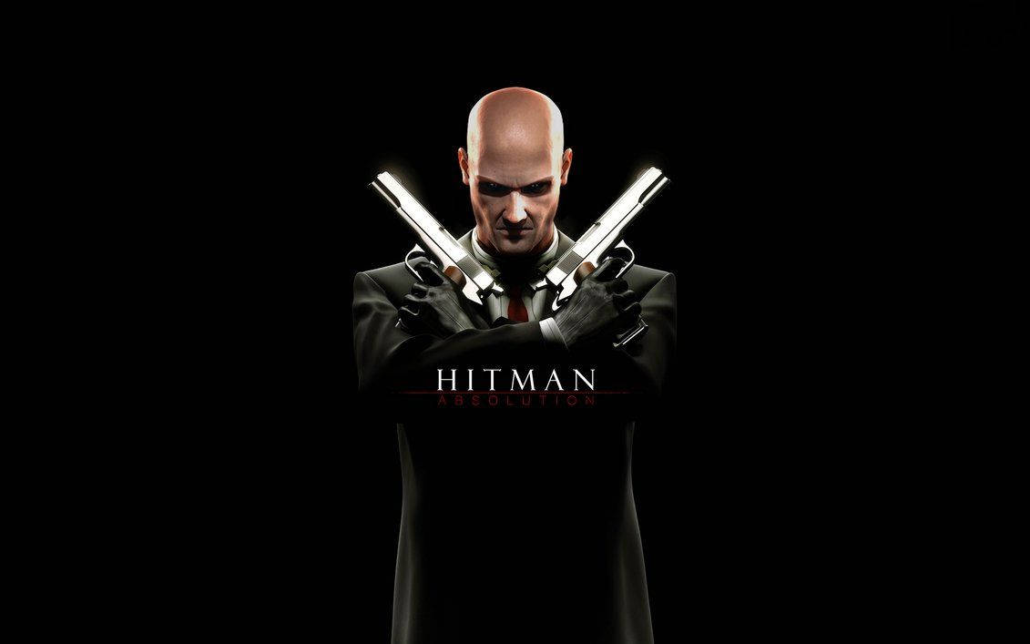 Hitman Absolution, bald assassin, black suit, SD Desktop Wallpaper