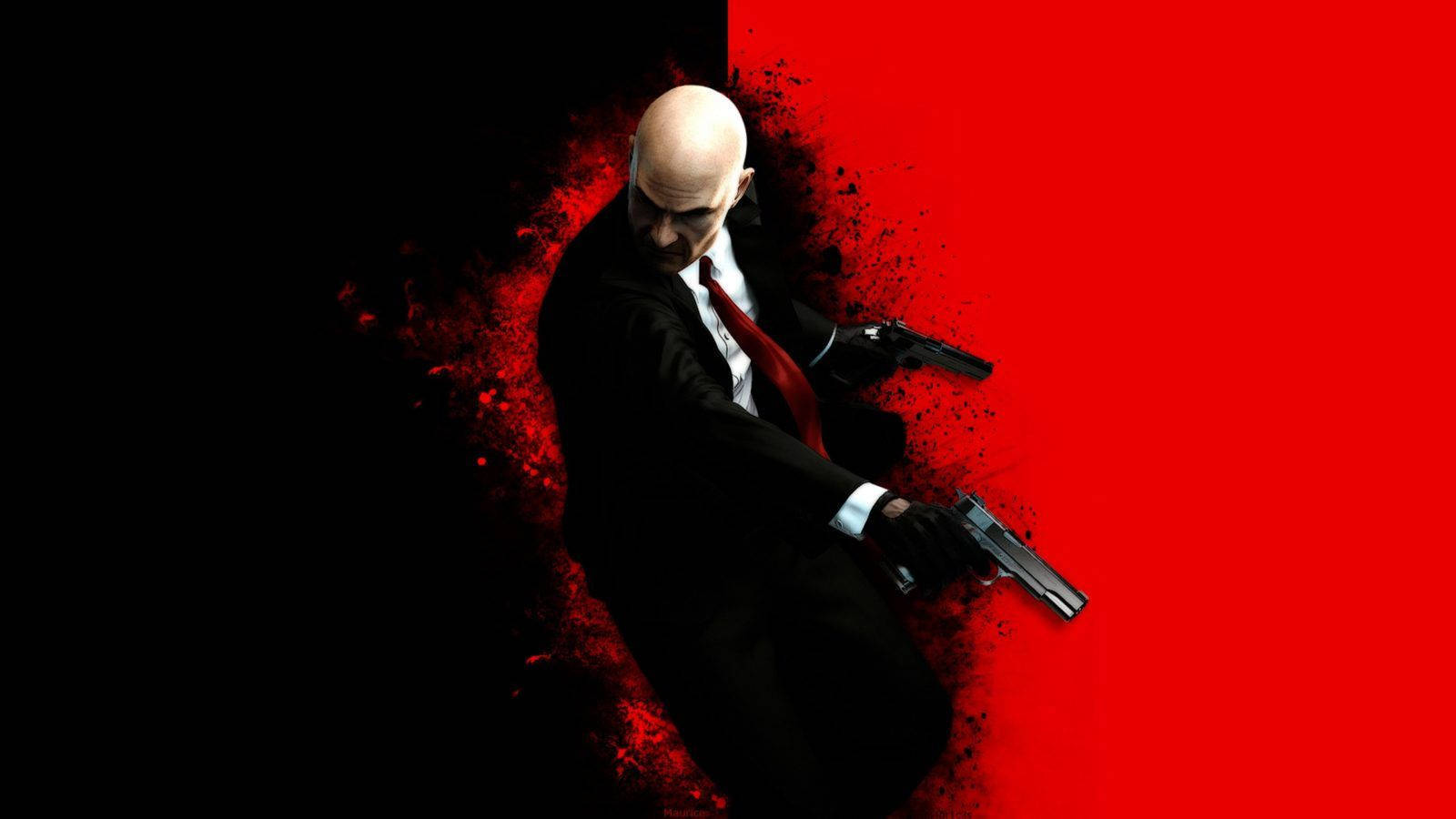 Hitman, bald man, black suit, HD Desktop Wallpaper
