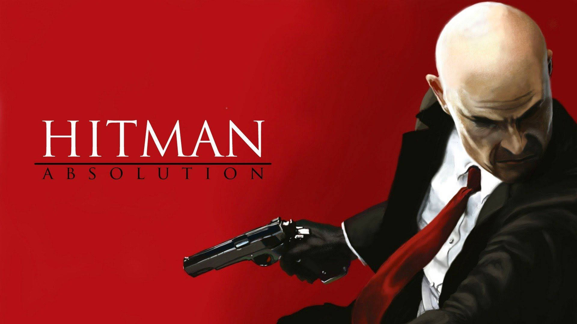 Hitman Absolution, bald man, black suit, Full HD Desktop Wallpaper
