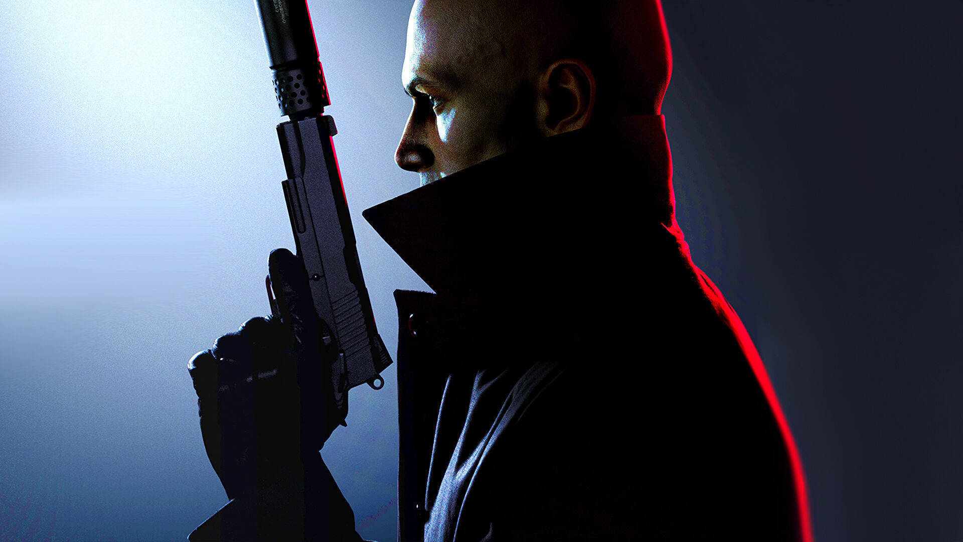 Hitman, pistol, dark coat, Full HD Desktop Wallpaper
