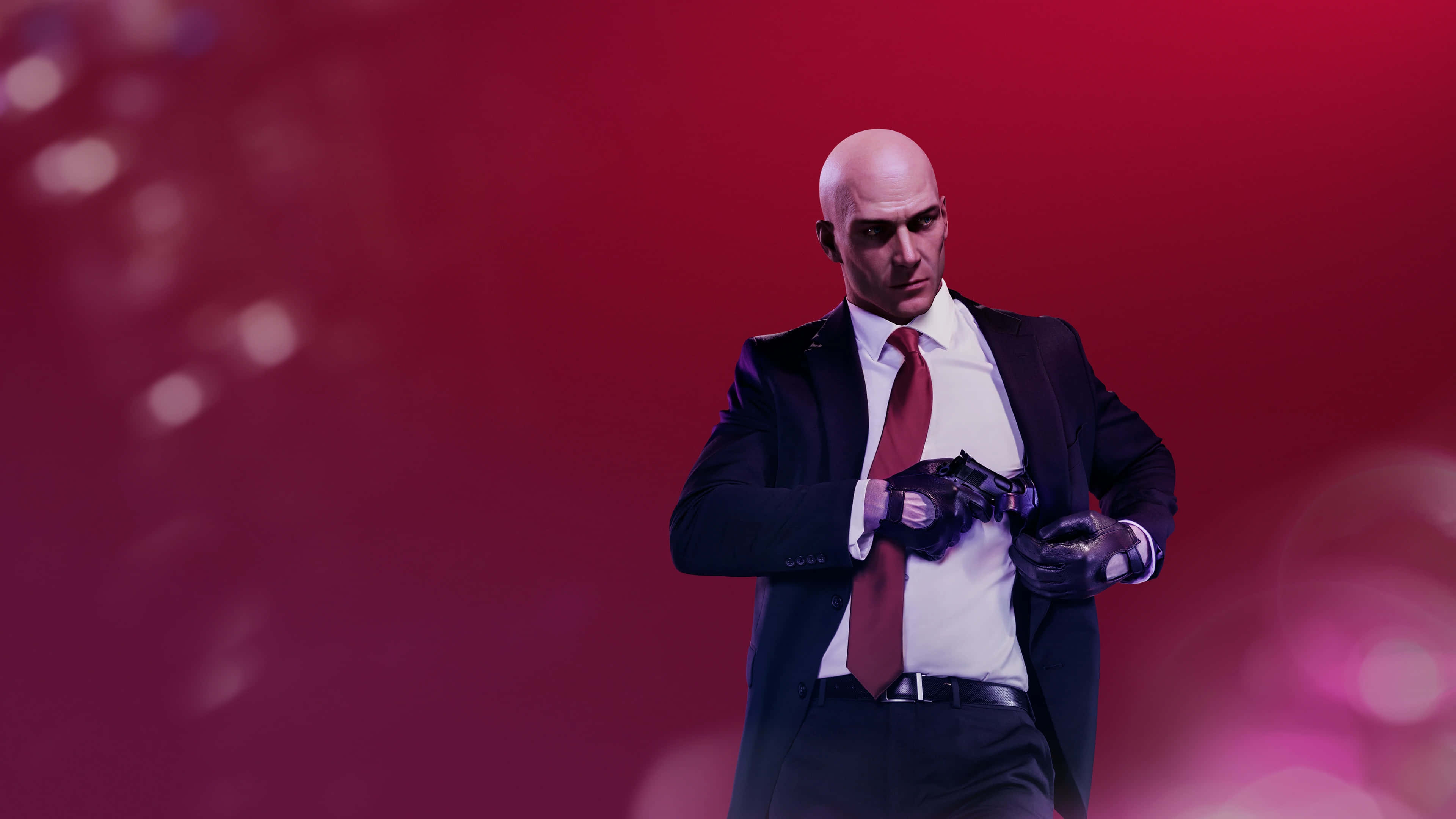 Hitman Agent 47, bald man, dark suit, 4K Desktop Wallpaper