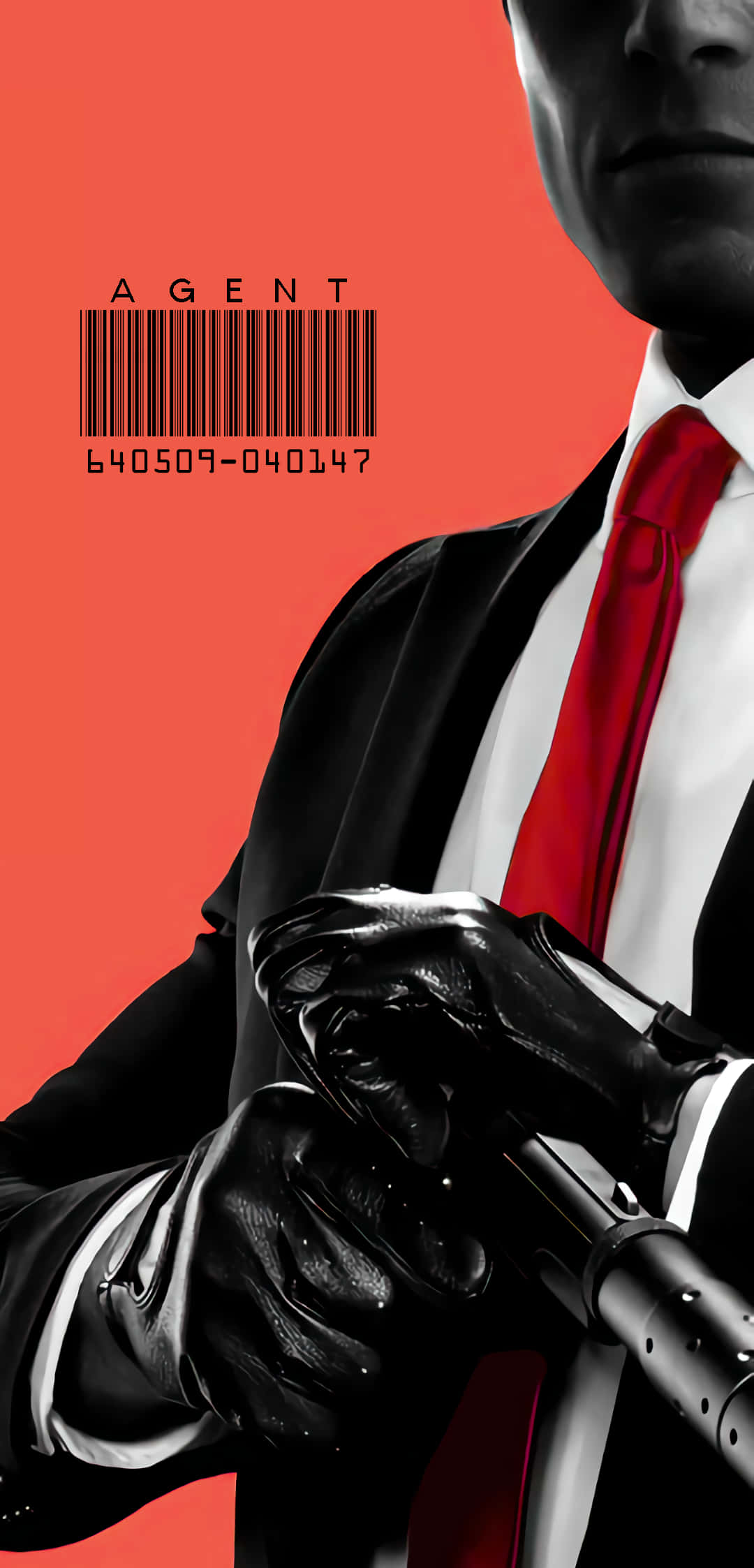 Hitman Agent 47, black gloves, gun, Full HD Phone Wallpaper