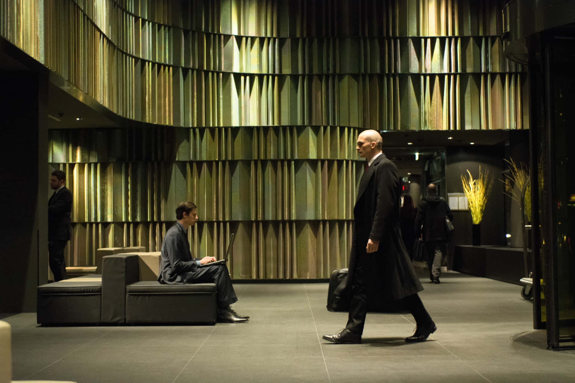 Hitman Agent 47, bald man, long black coat, Full HD Desktop Wallpaper
