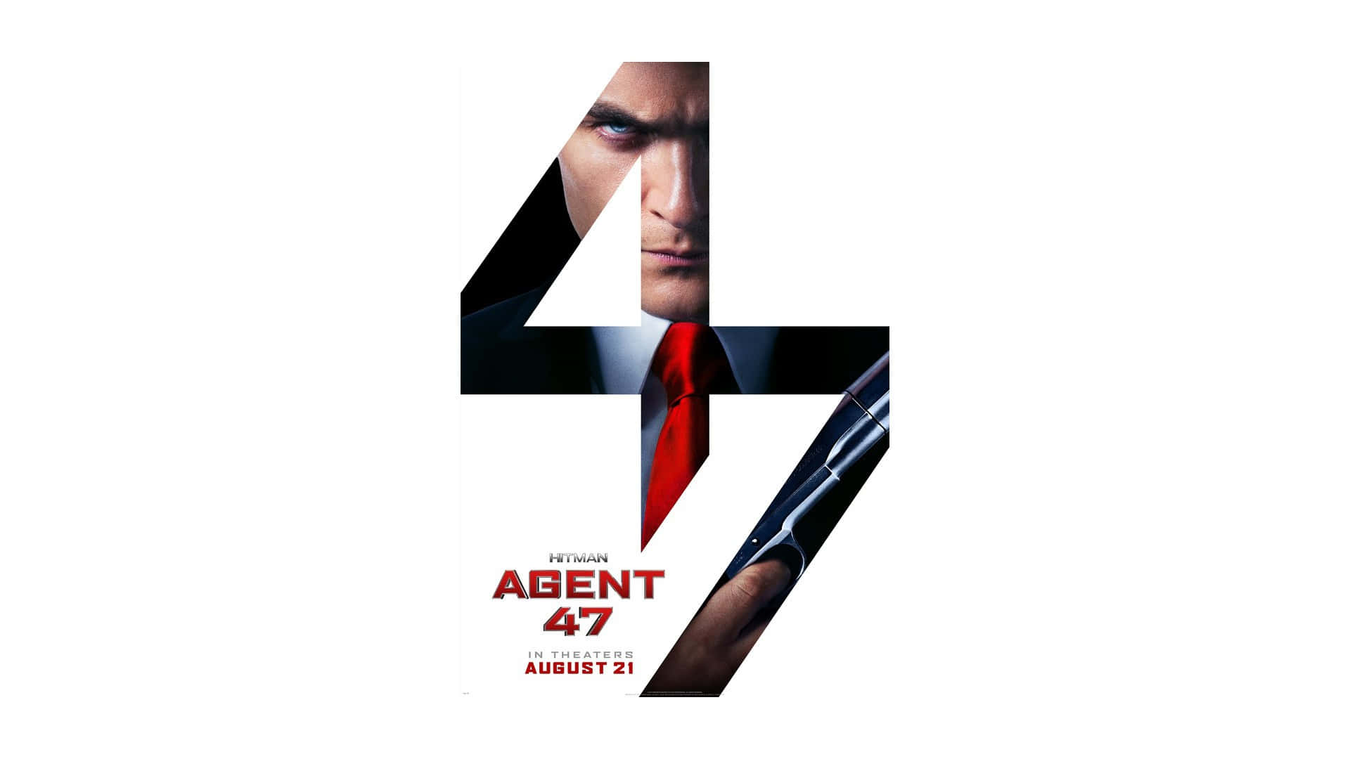 Hitman Agent 47, Agent 47, red tie, Full HD Desktop Wallpaper