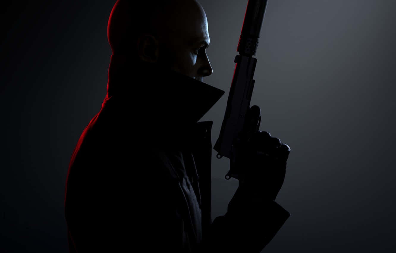 Agent 47, trench coat, pistol, HD Desktop Wallpaper