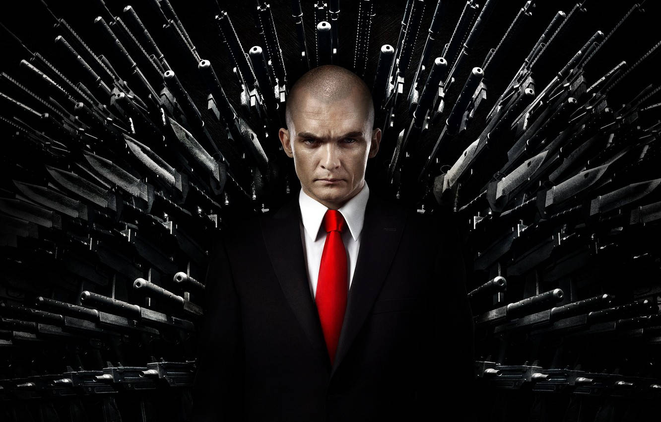 Hitman, Agent 47, black suit, HD Desktop Wallpaper