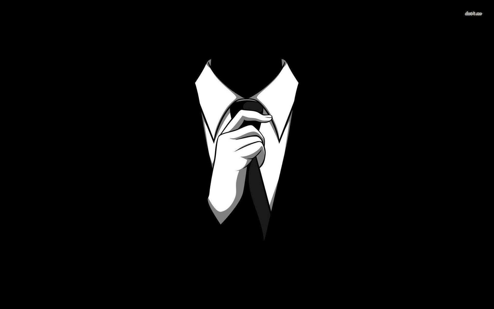 Hitman Black, black and white, man in a suit, Full HD Desktop Wallpaper