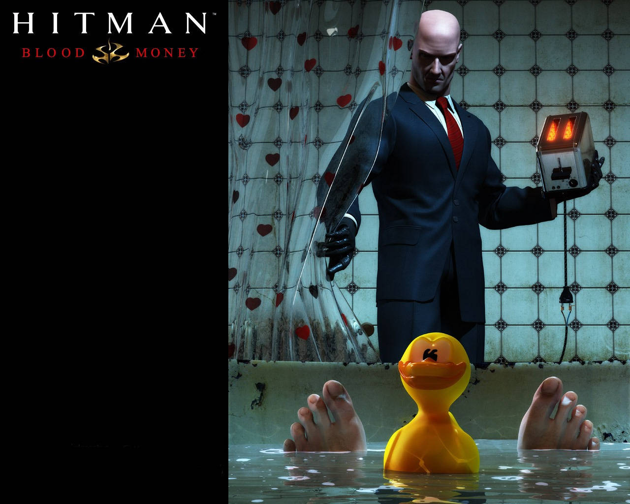 HITMAN: Contracts, bald assassin, suit, HD Desktop Wallpaper