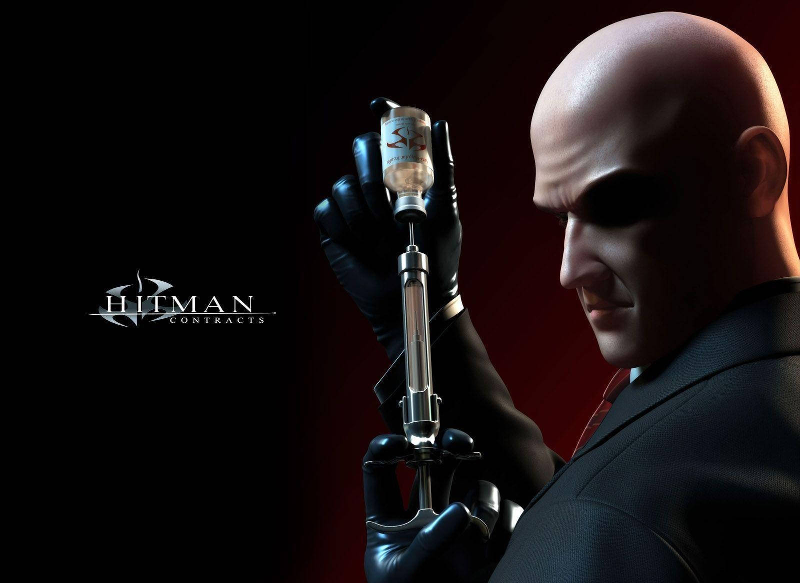 Hitman Contracts, bald man in a suit, syringe, HD Desktop Wallpaper