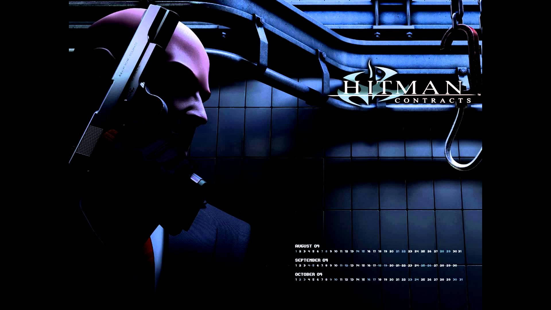Hitman Contracts, bald man, suit, Full HD Desktop Wallpaper