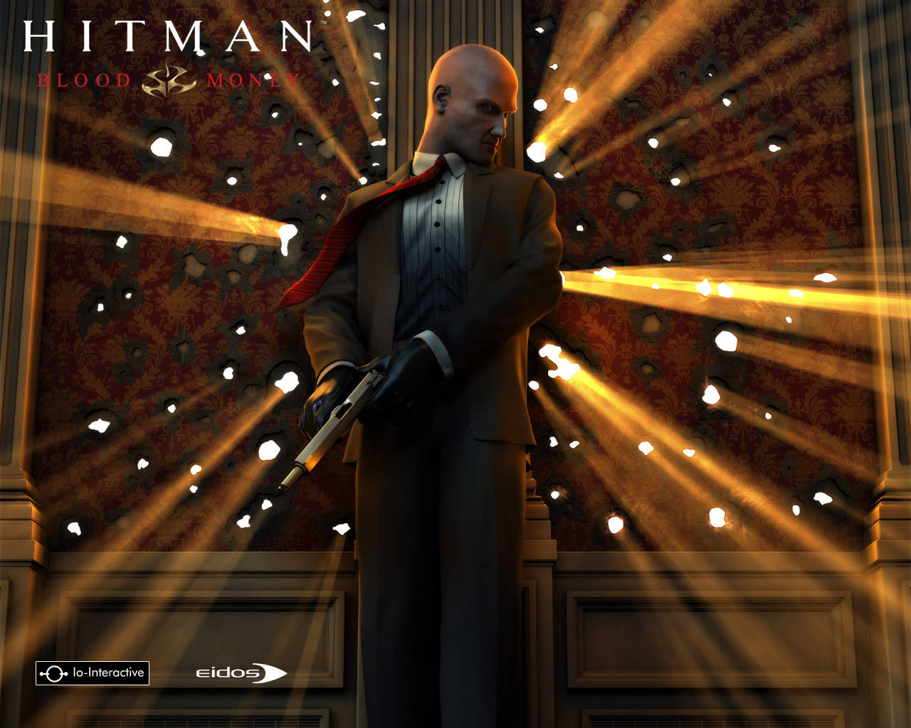 Hitman Contracts, bald assassin, suit, HD Desktop Wallpaper