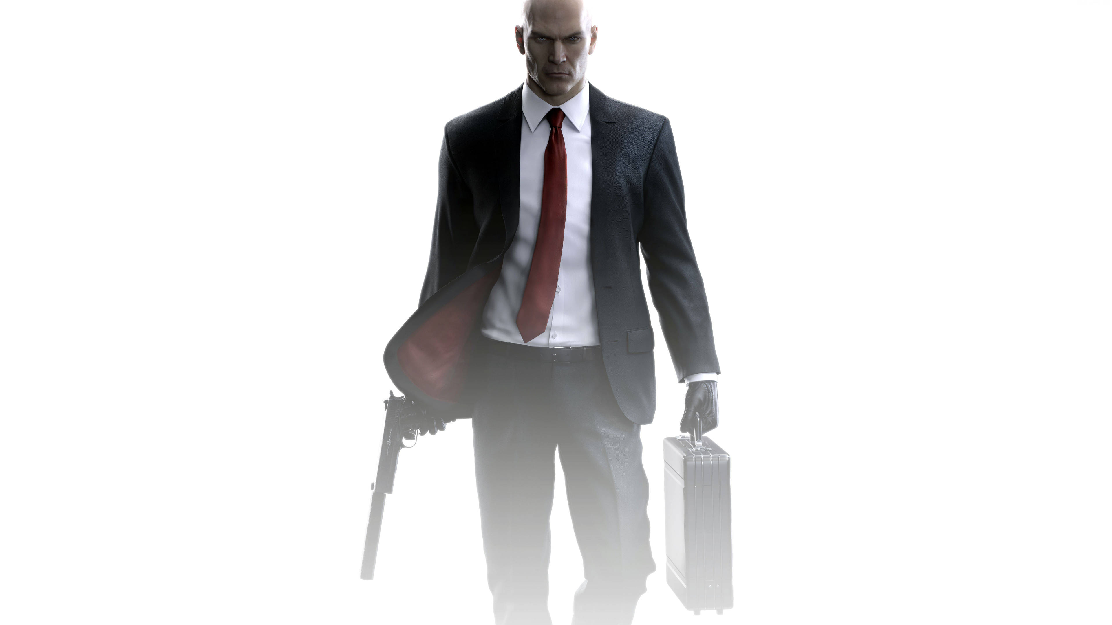 Hitman Full 4K, bald man, dark suit, 4K Desktop Wallpaper