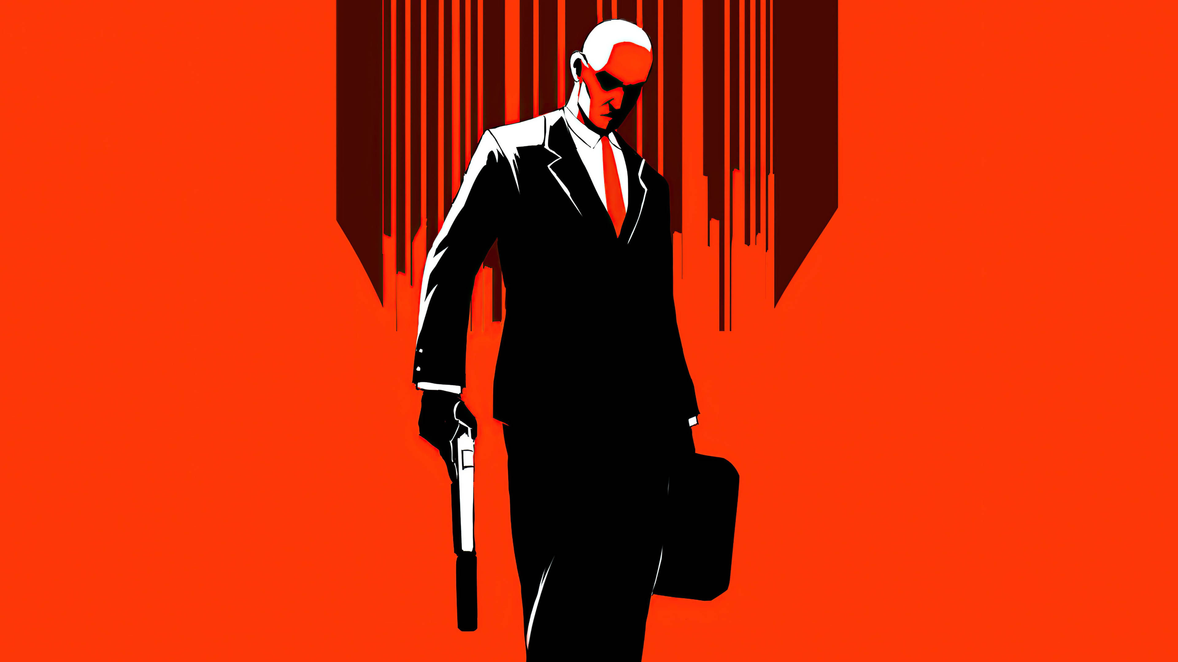 Hitman, Full 4K, red, 4K Desktop Wallpaper