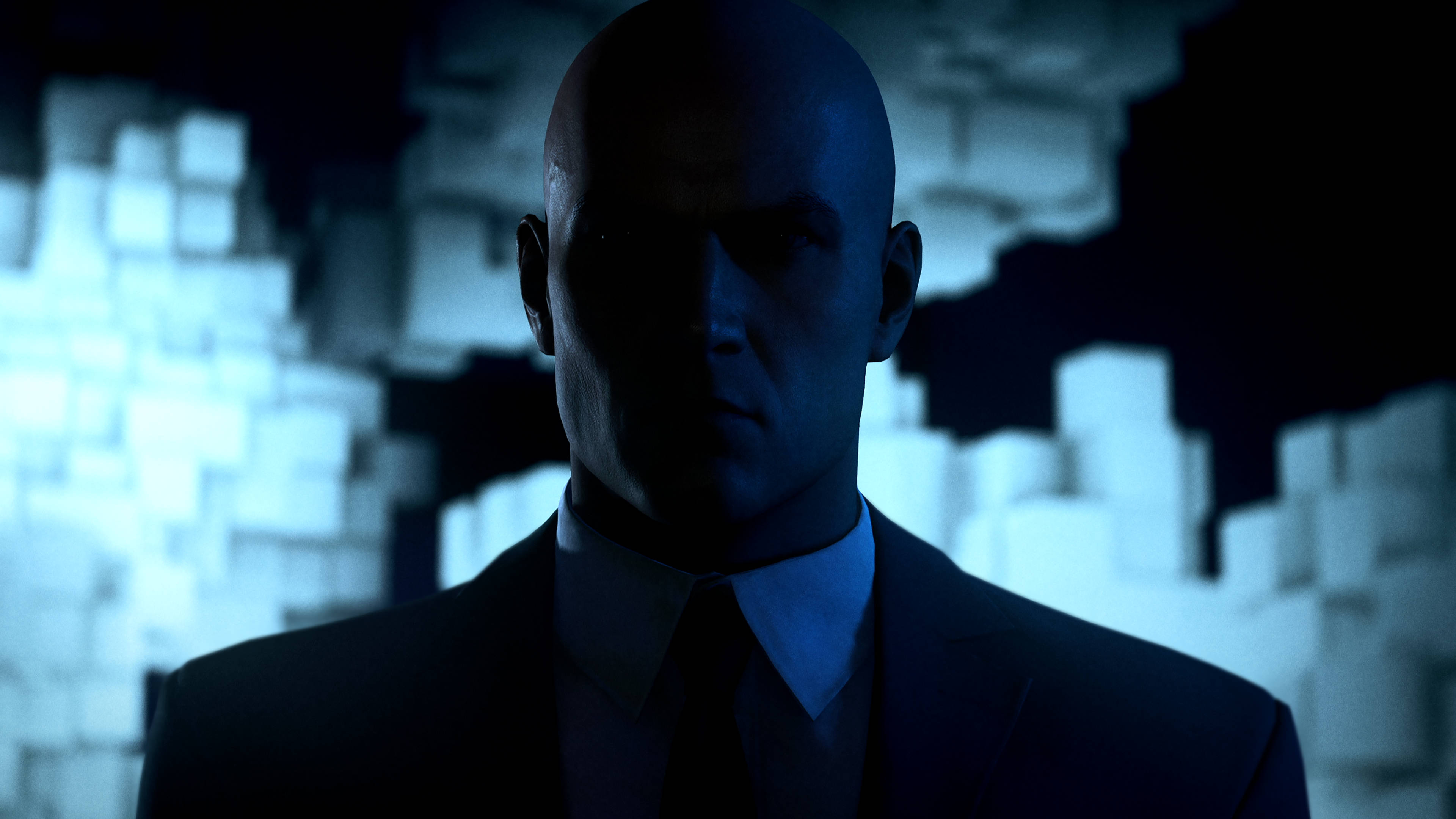 Hitman Full 4K, bald man, suit, 4K Desktop Wallpaper