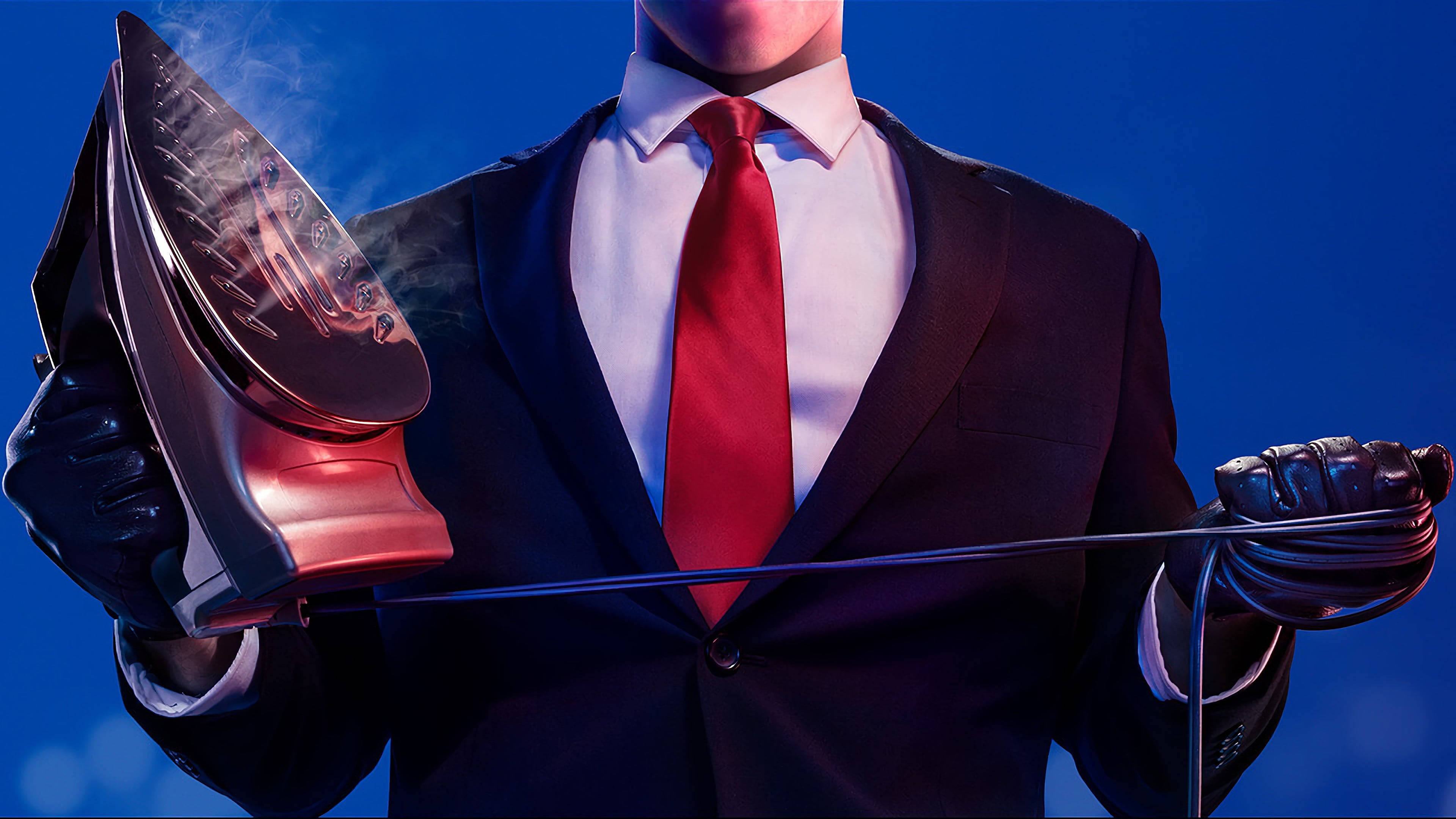 Hitman Full 4K, steam iron, suit, 4K Desktop Wallpaper