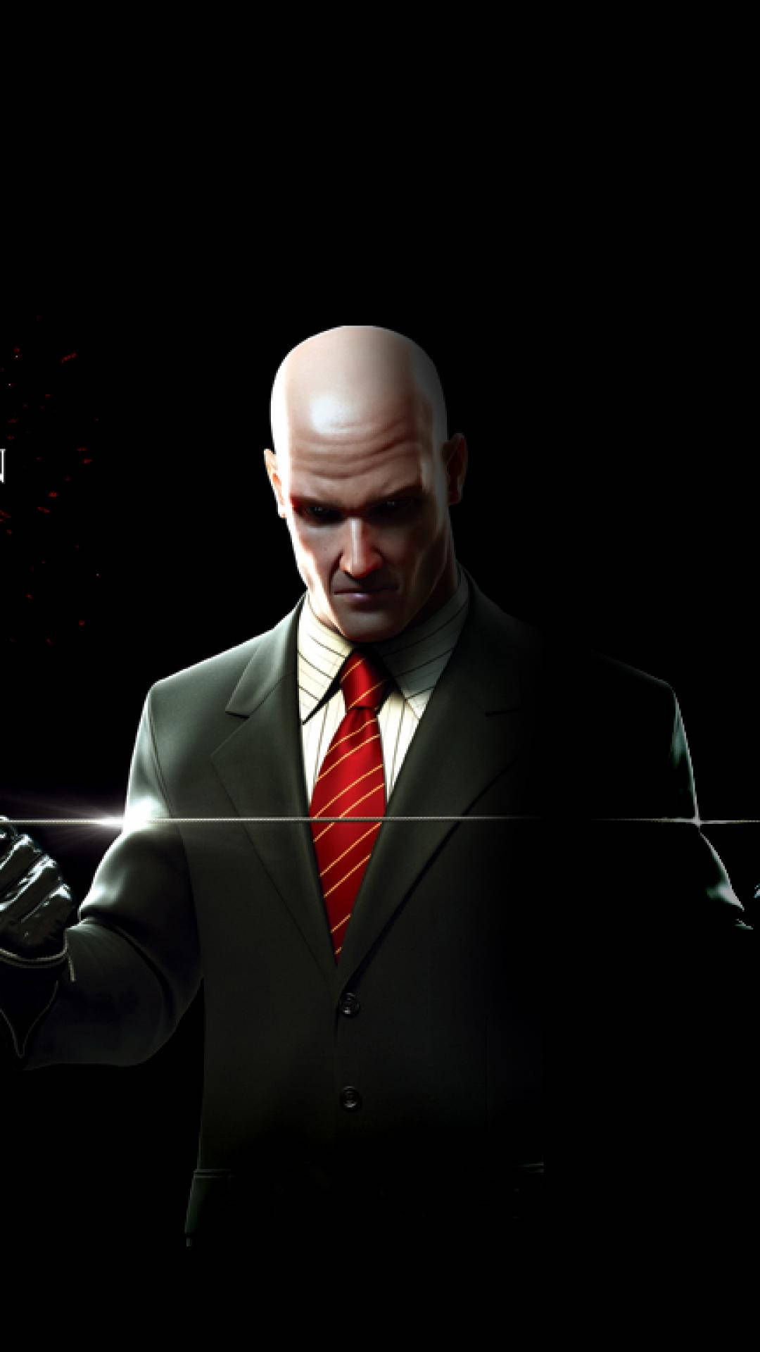 Hitman Phone, bald man, dark suit, Full HD Phone Wallpaper