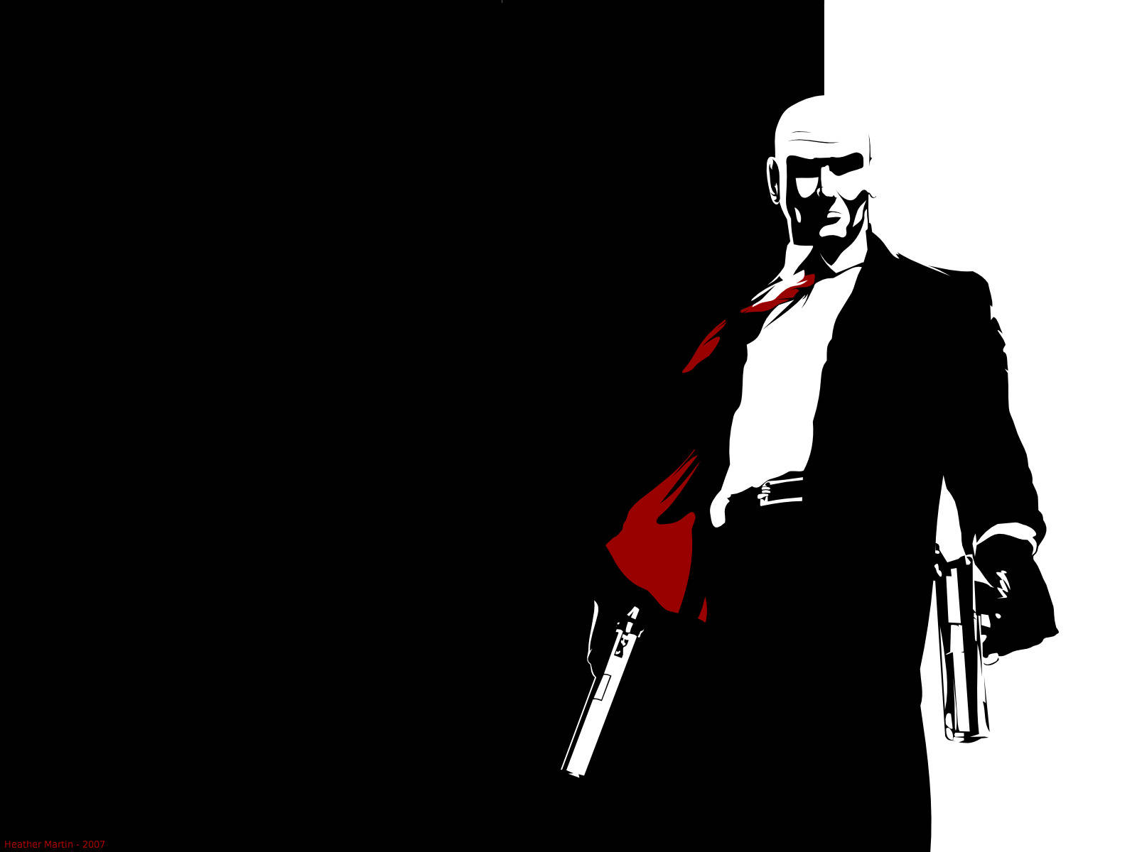 Hitman Phone, bald assassin, suit, HD Desktop Wallpaper