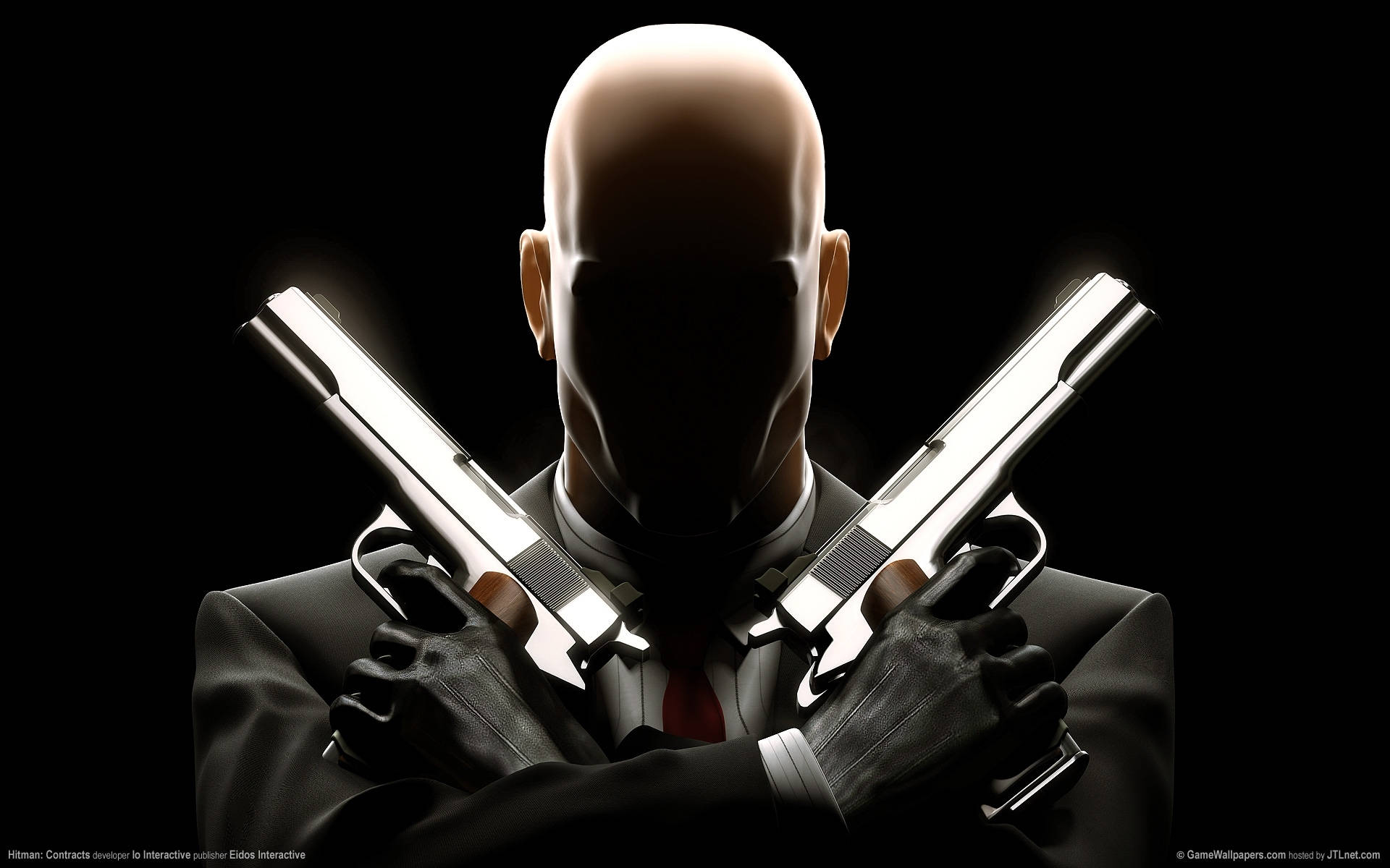 Hitman Phone, bald masked assassin, suit, Full HD Desktop Wallpaper
