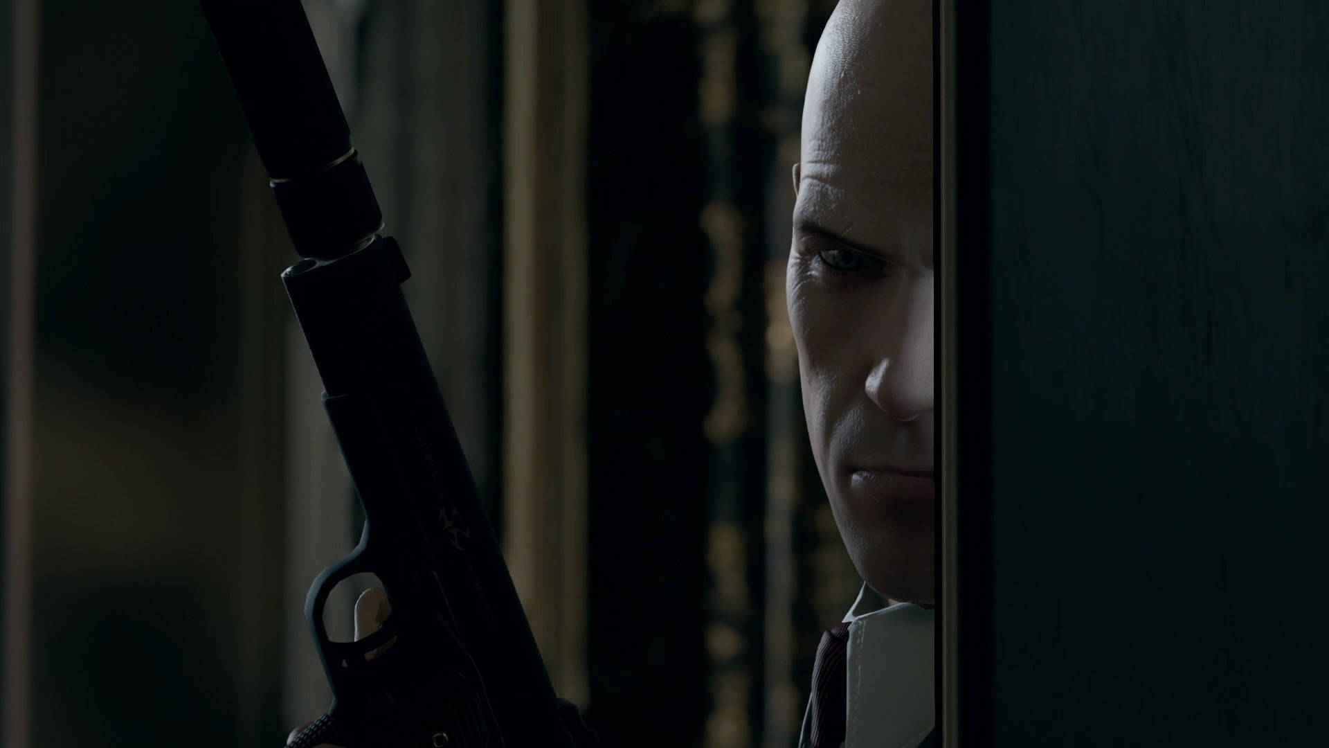Hitman, black, suit, Full HD Desktop Wallpaper