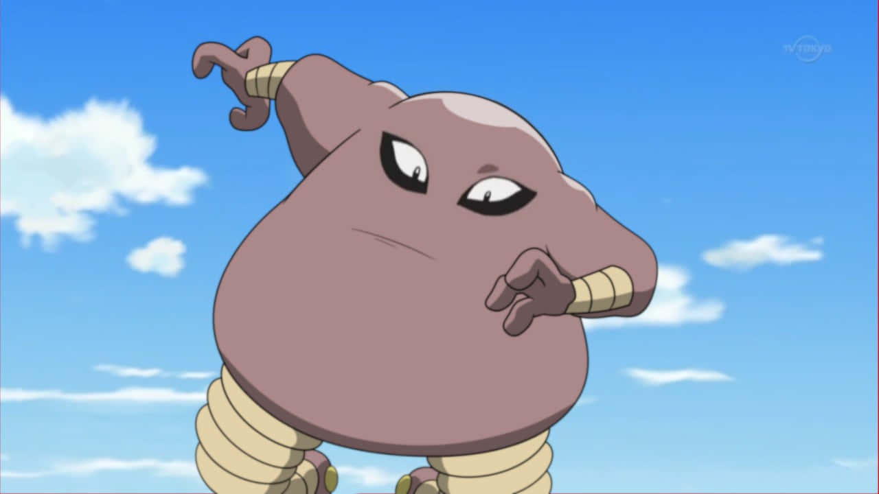 Hitmonlee, purple, bandaged limbs, HD Desktop Wallpaper
