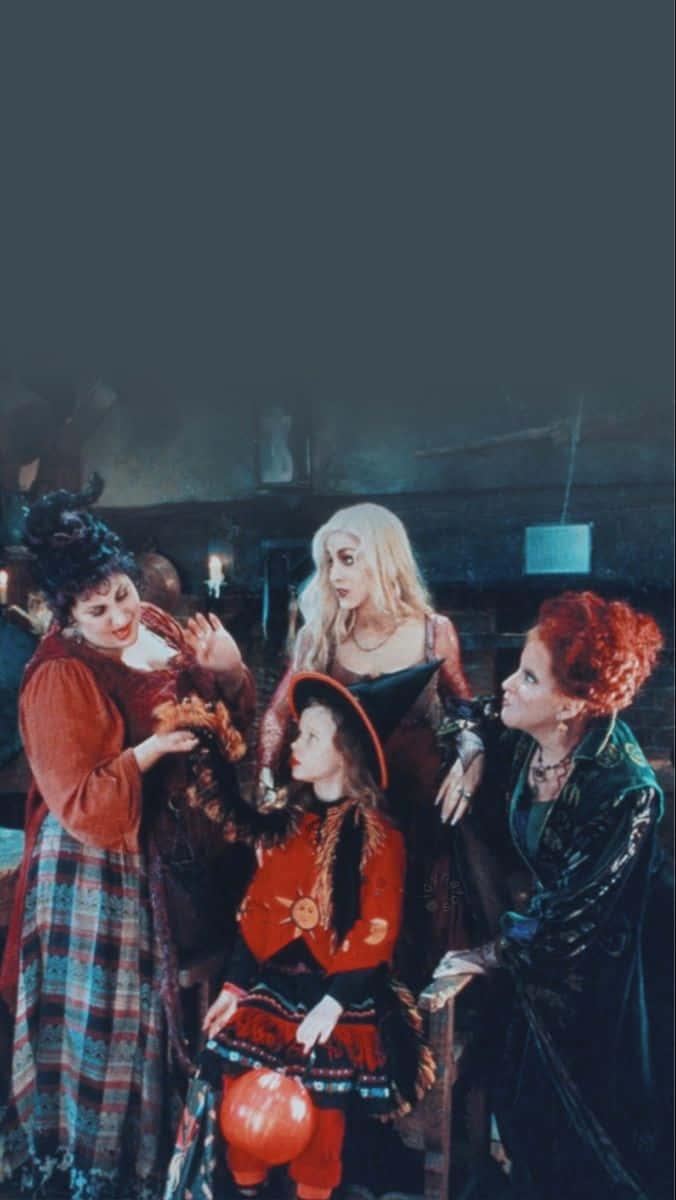 Hocus Pocus, witches, young girl, SD Phone Wallpaper