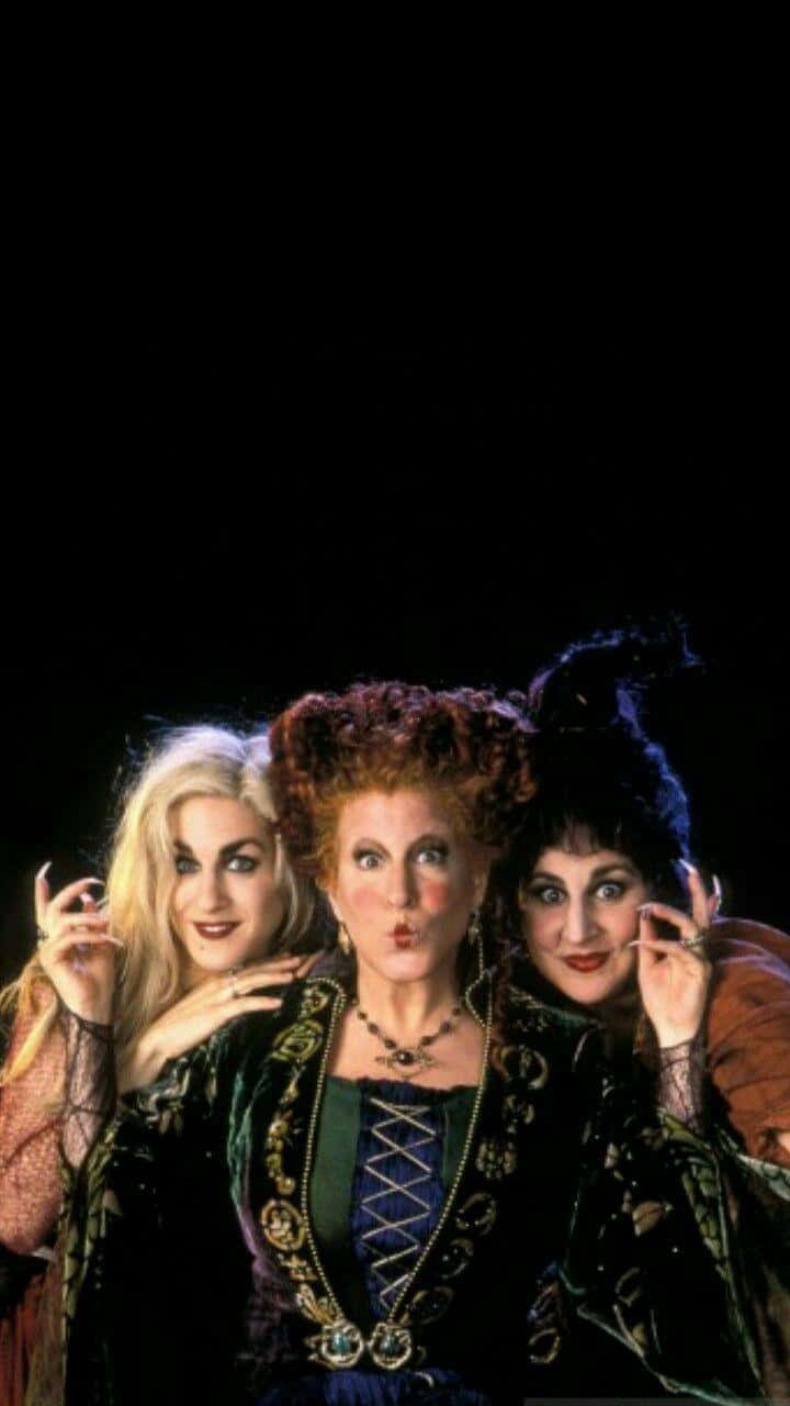 Hocus Pocus, iPhone, three iconic witches, HD Phone Wallpaper