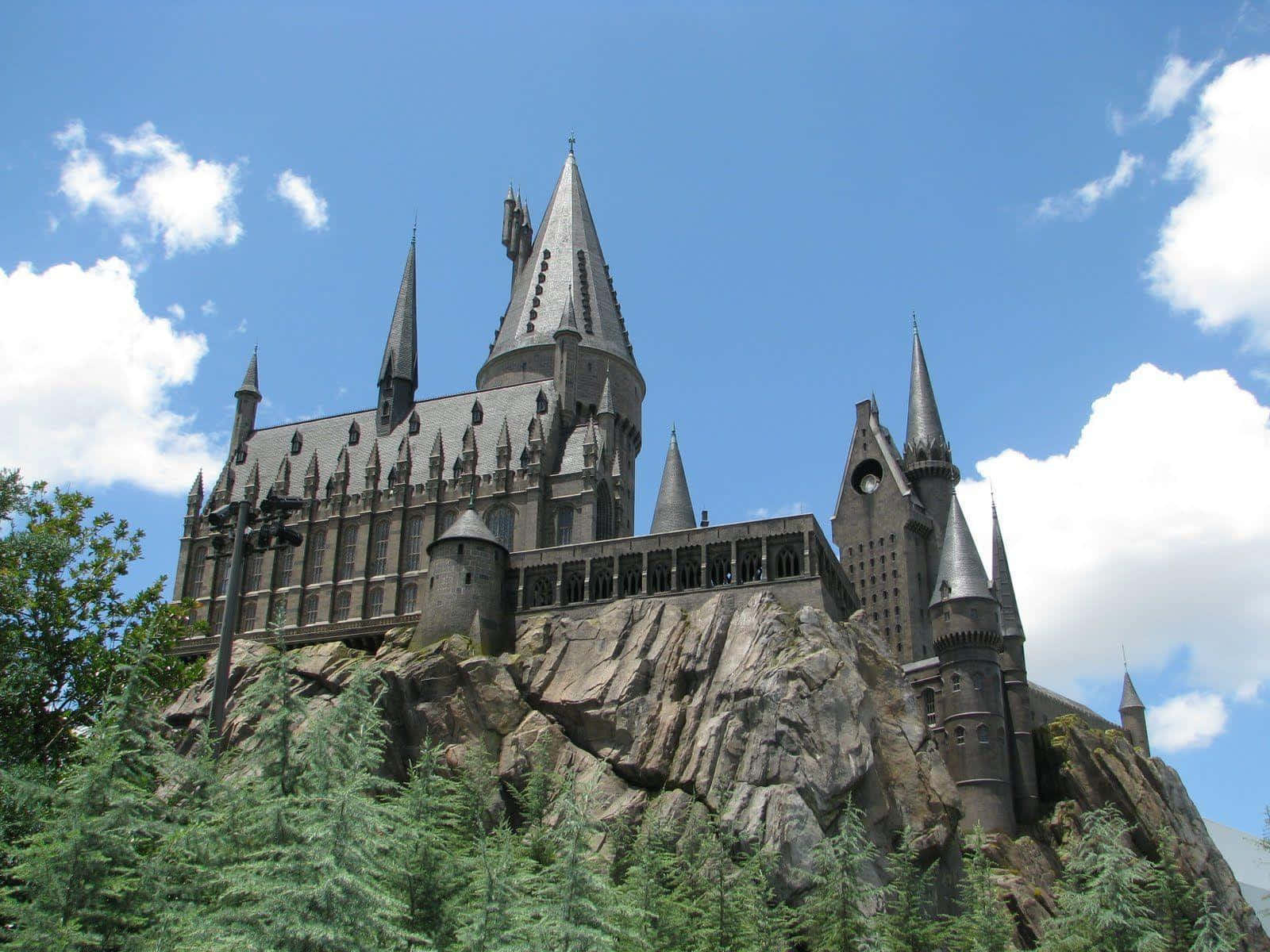 Hogwarts Castle, gothic castle, spires, HD Desktop Wallpaper
