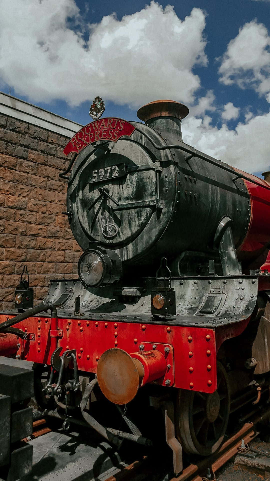 Hogwarts Express, red accents, number 5972, Full HD Phone Wallpaper
