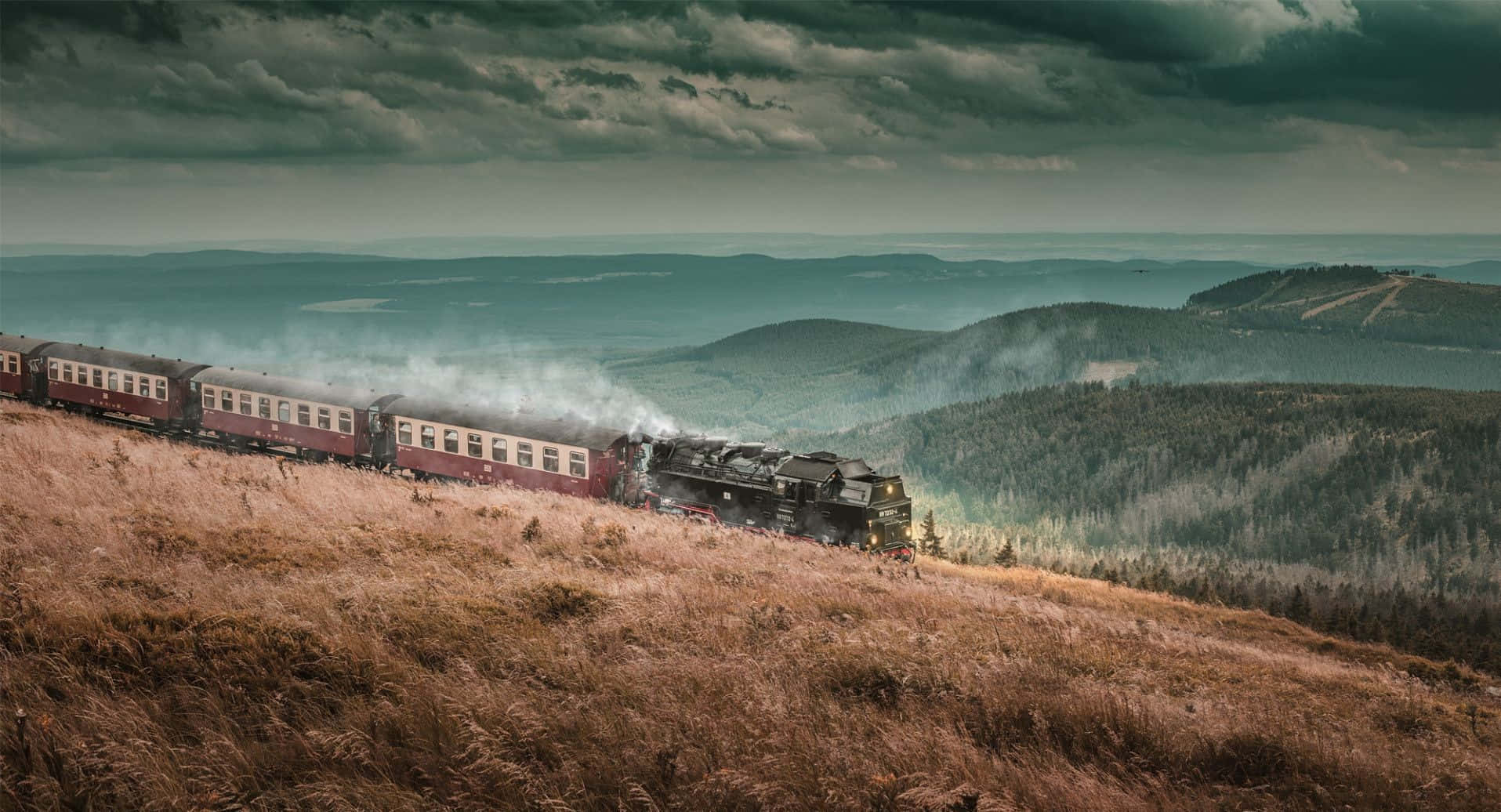 Hogwarts Express, 1915, steam train, HD Desktop Wallpaper