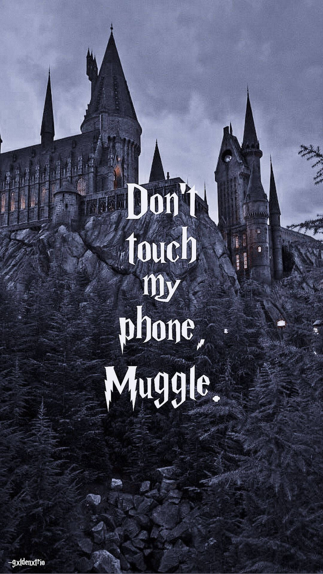 Hogwarts, iPhone, dark gothic castle, Full HD Phone Wallpaper