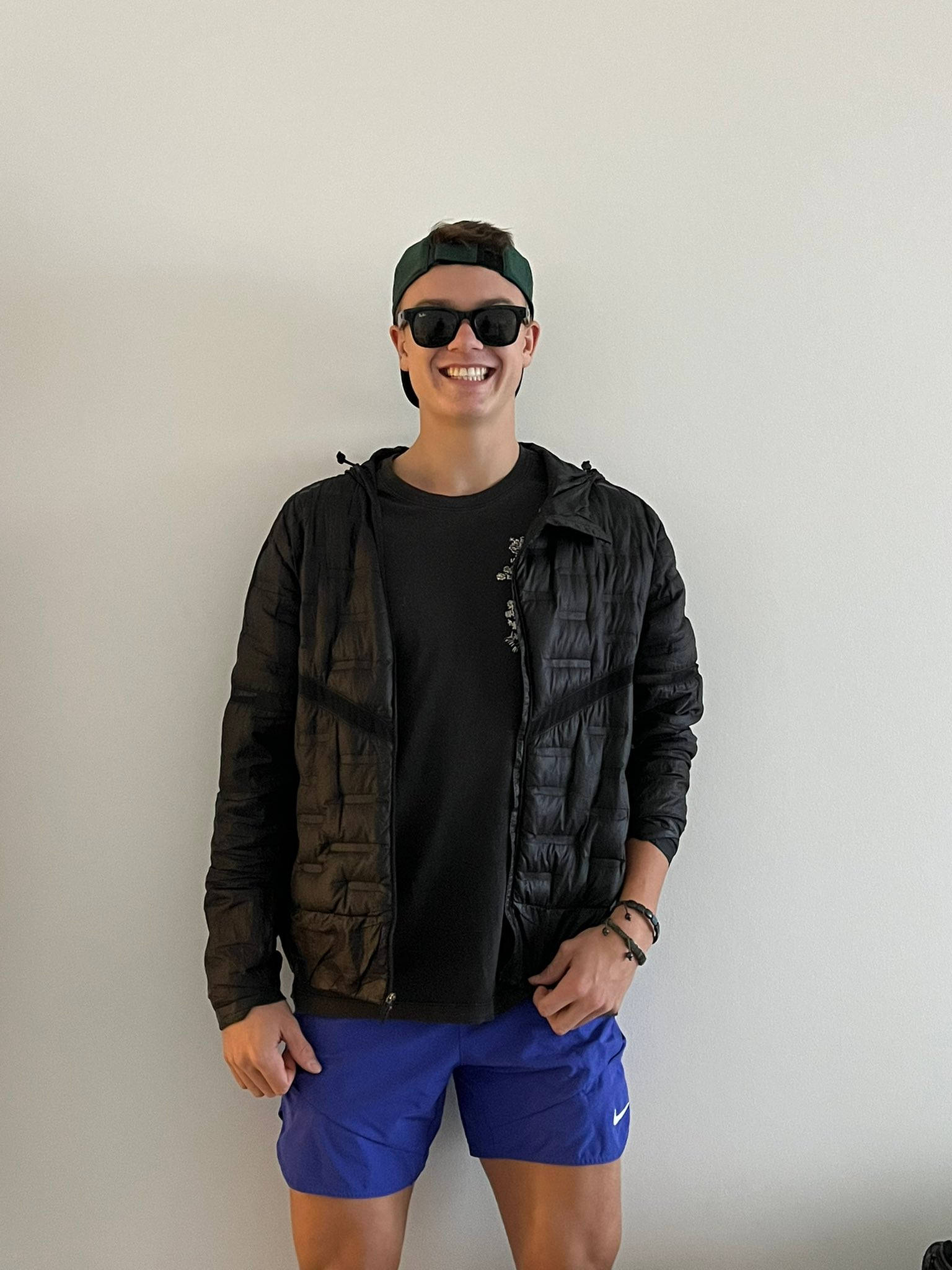 Holger Rune, sunglasses, black jacket, Full HD Phone Wallpaper