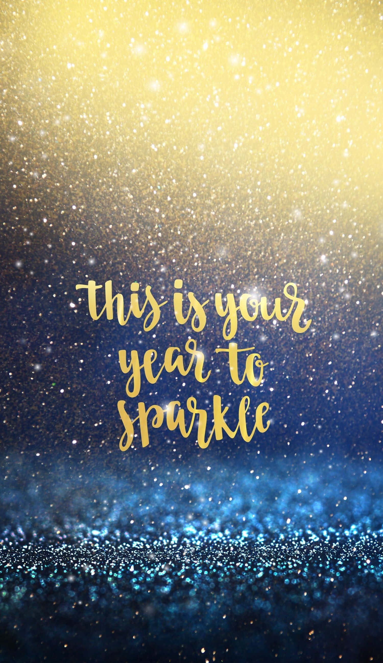 Holiday iPhone, Sparkling Gold Glitter Dust, golden, 2K Phone Wallpaper