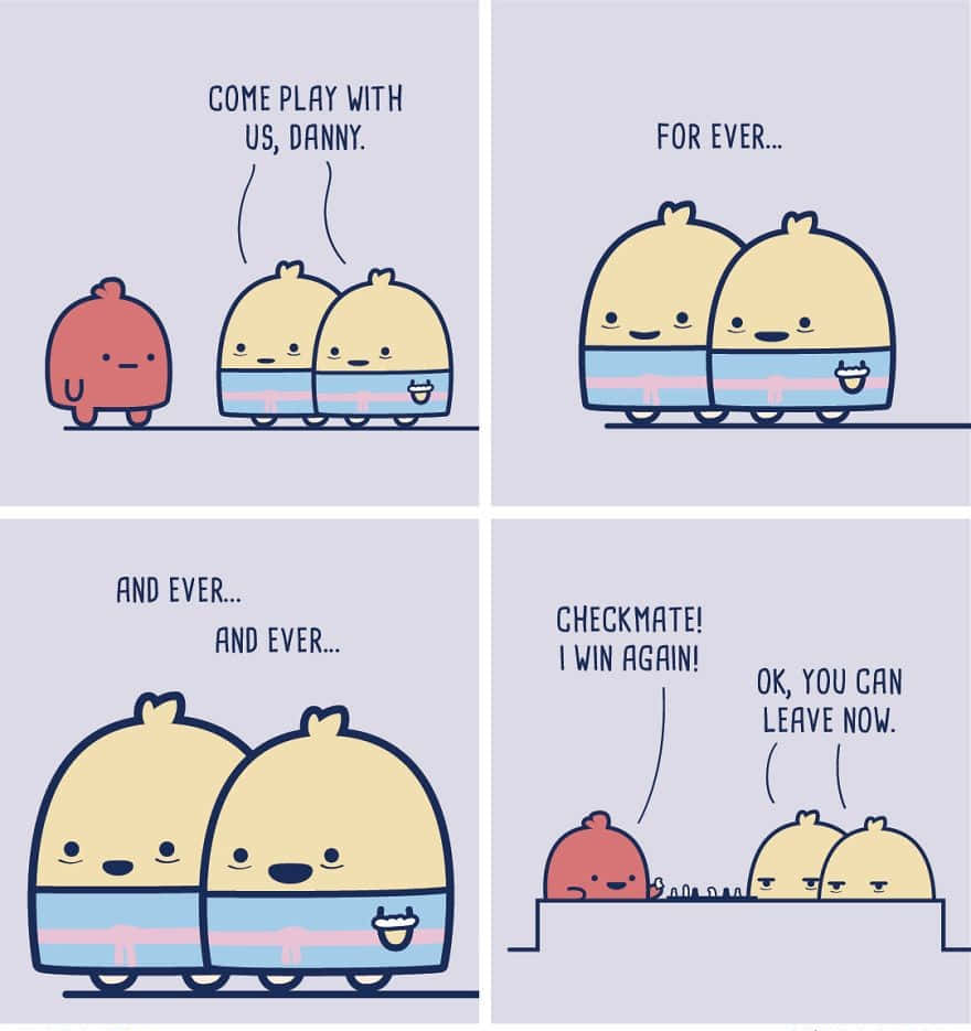 Holiday Memes, yellow dumpling-like characters, red one, SD Phone Wallpaper