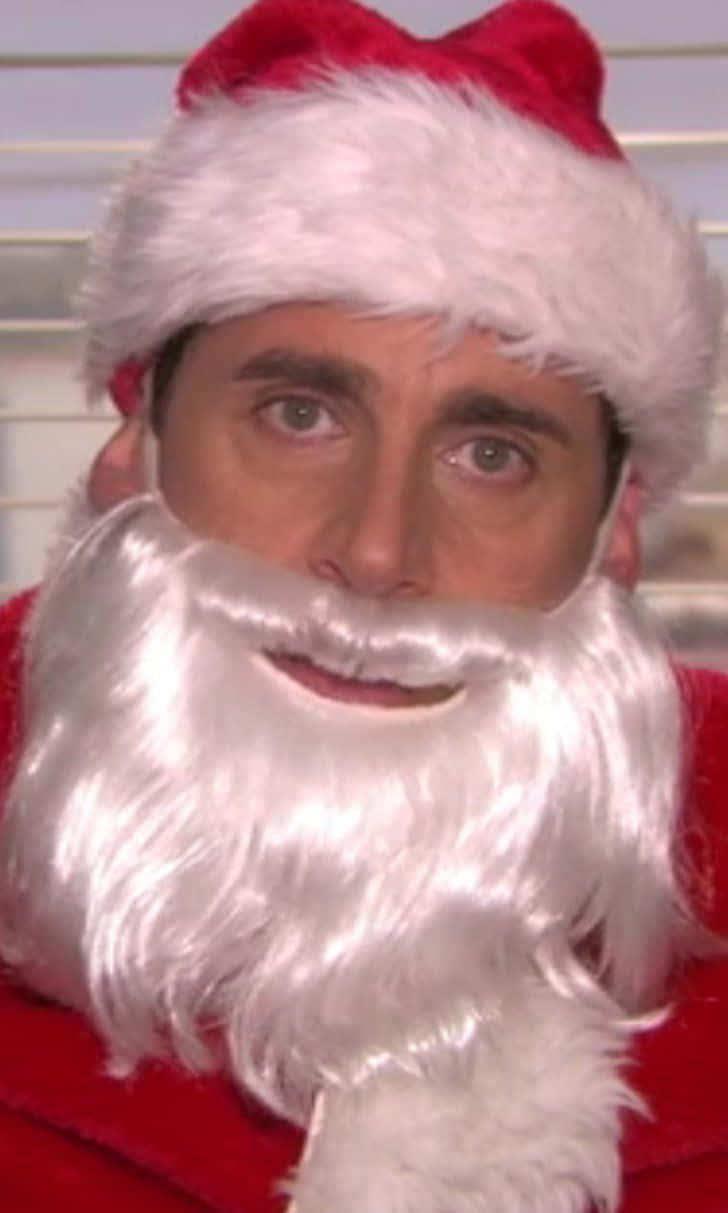 Santa hat, white beard, red Santa hat, SD Phone Wallpaper