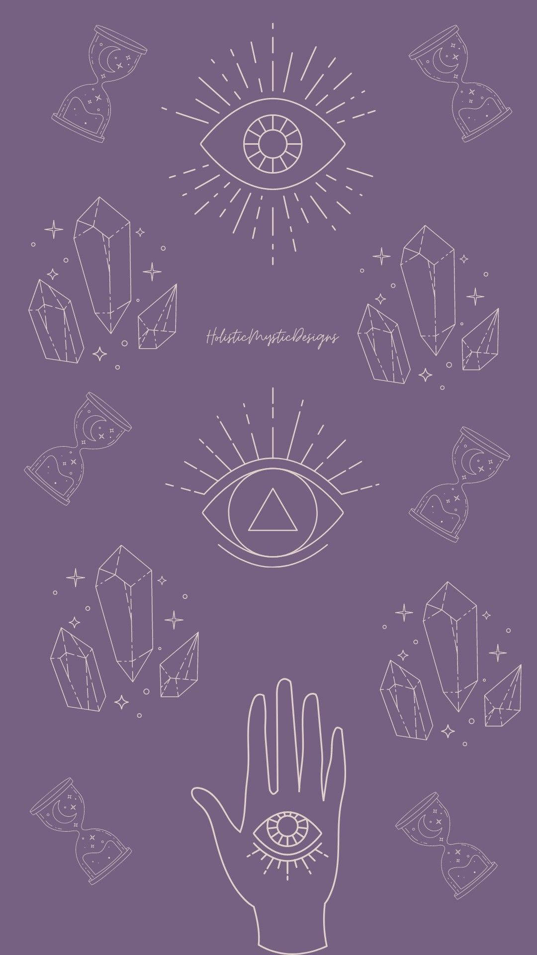 Holistic, purple, white, Full HD Phone Wallpaper