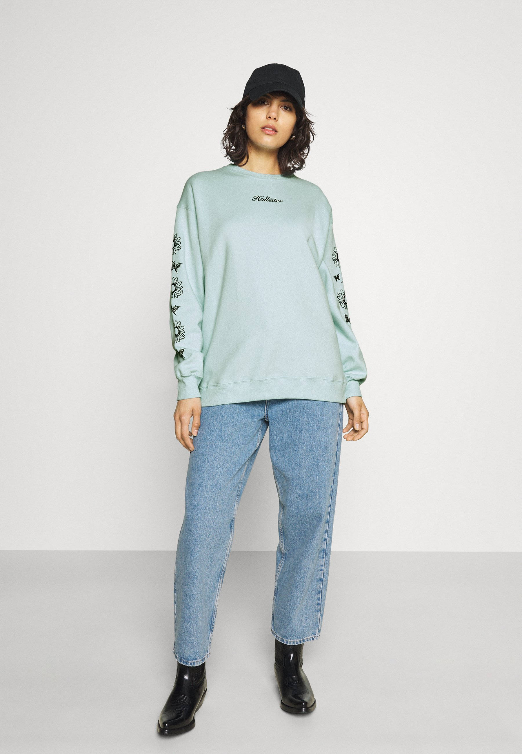 Hollister, pale green, mint green, 2K Phone Wallpaper