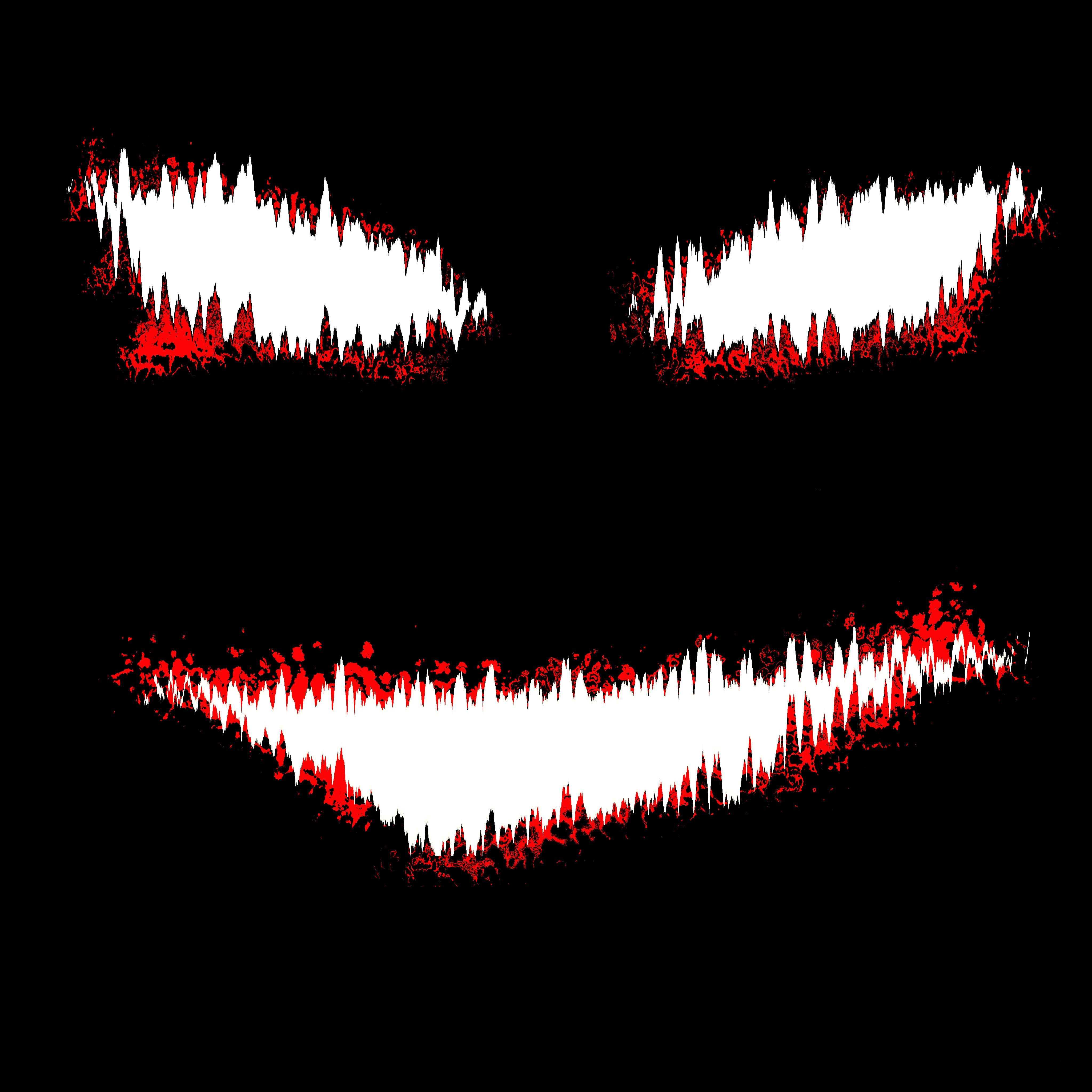Hollow Face, jagged white eyes, jagged white teeth, 4K Desktop Wallpaper
