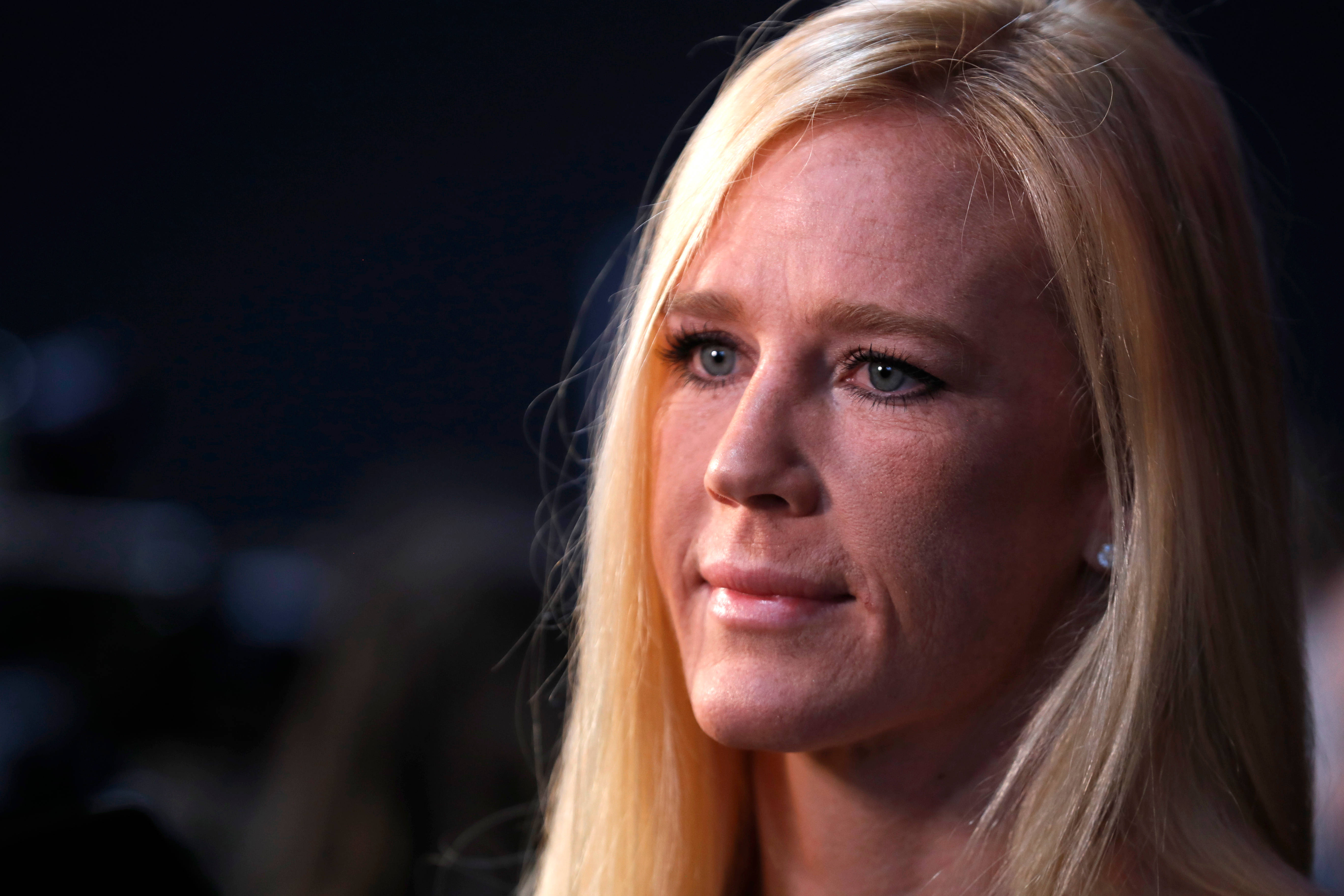 Holly Holm, blonde woman, blue eyes, 5K Desktop Wallpaper