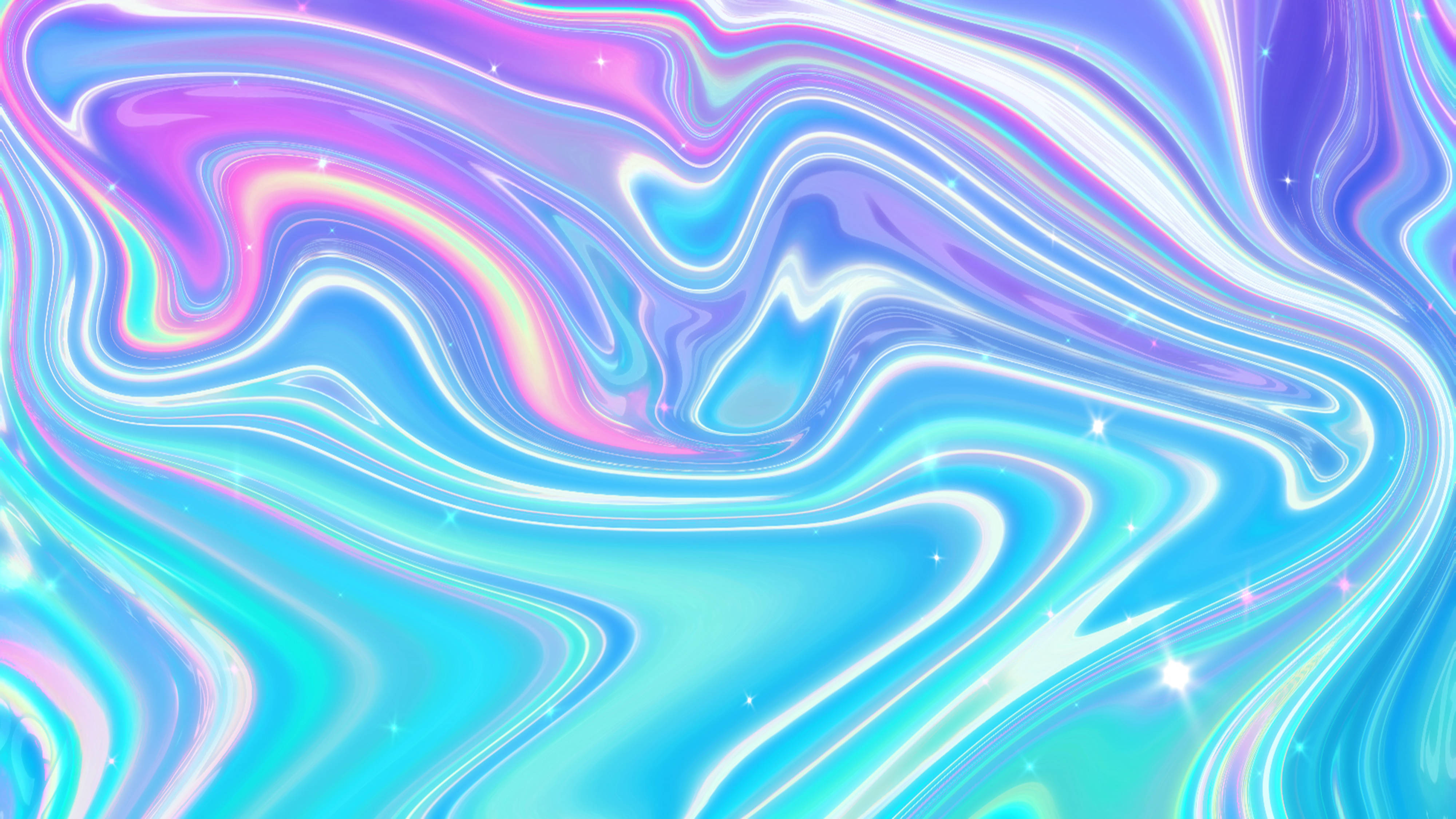 modern abstract holographic background, blue, pink, 4K Desktop Wallpaper