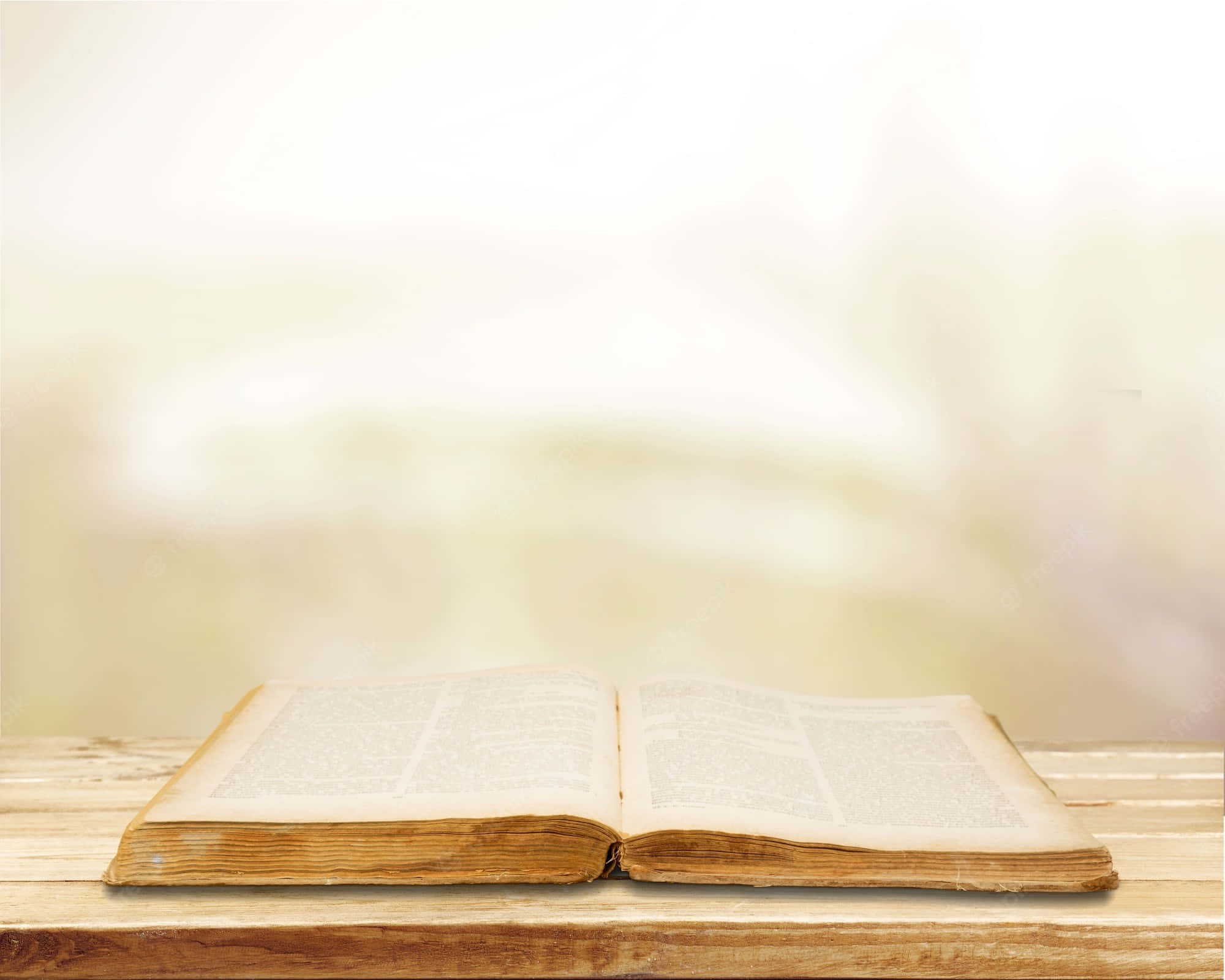Holy Bible, vintage book, weathered wooden table, Full HD Desktop Wallpaper