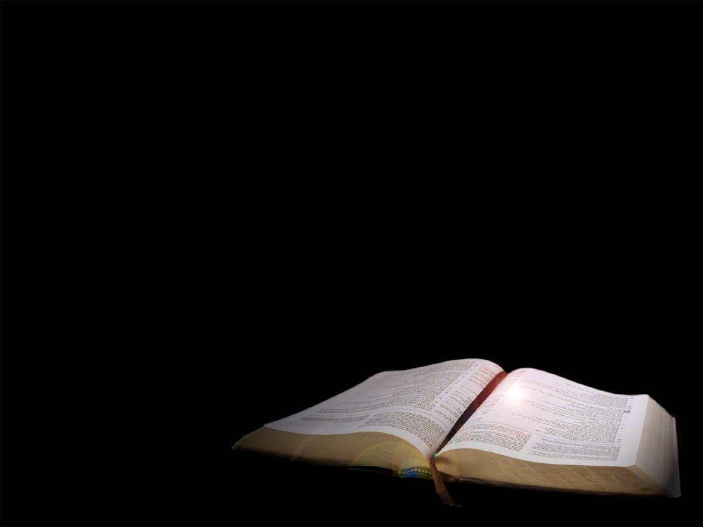 Holy Bible, open book, aged pages, SD Desktop Wallpaper