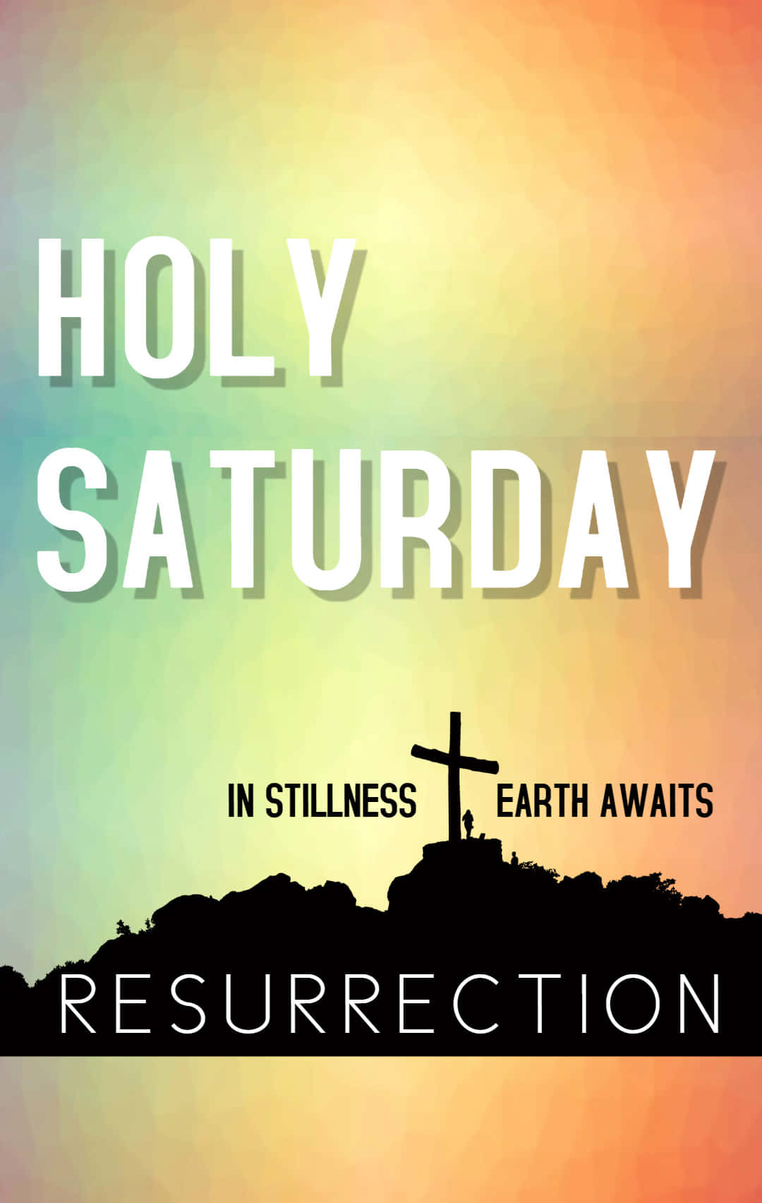 Holy Saturday, teal, orange, HD Phone Wallpaper