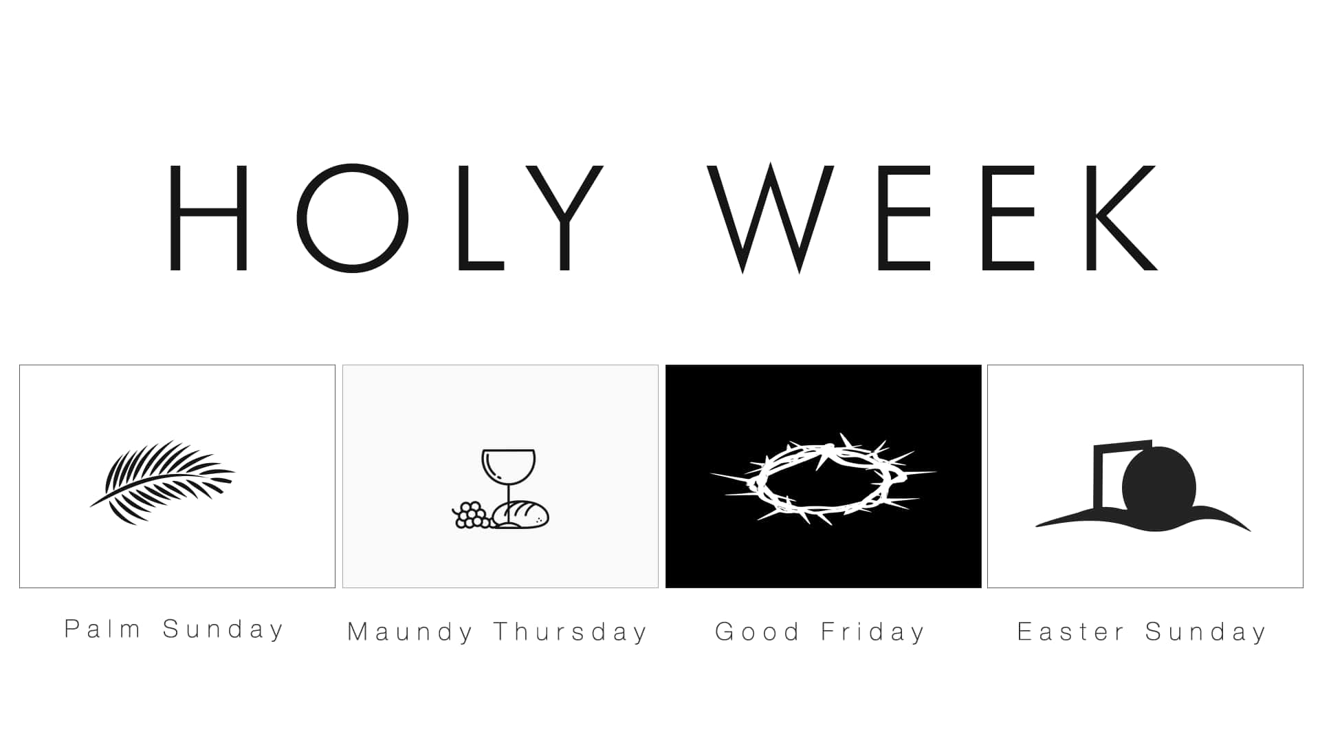 Holy Week, Palm Sunday, Maundy Thursday, Full HD Desktop Wallpaper