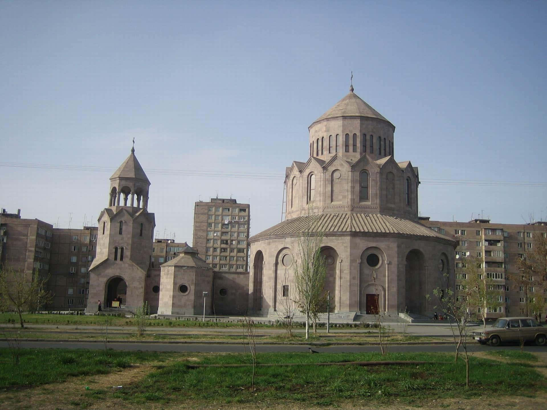 Holy Trinity, stone cathedral, central dome, Full HD Desktop Wallpaper