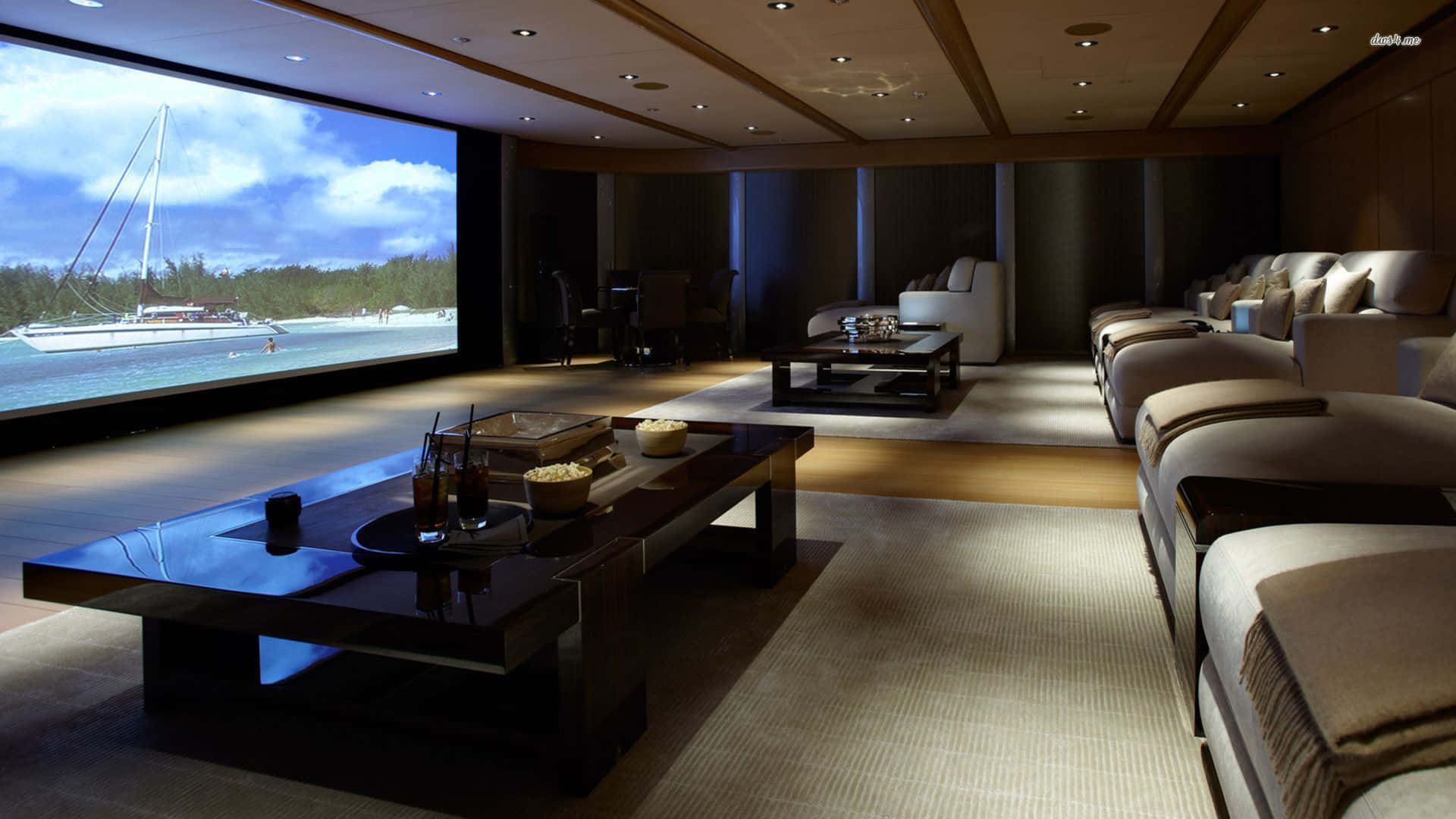 home cinema, 1920 x 1080, plush sofas, Full HD Desktop Wallpaper