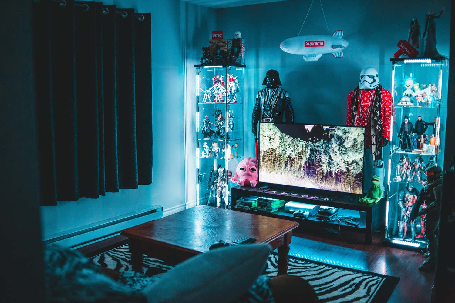 Home Entertainment, 1500 x 1000, blue glow, HD Desktop Wallpaper